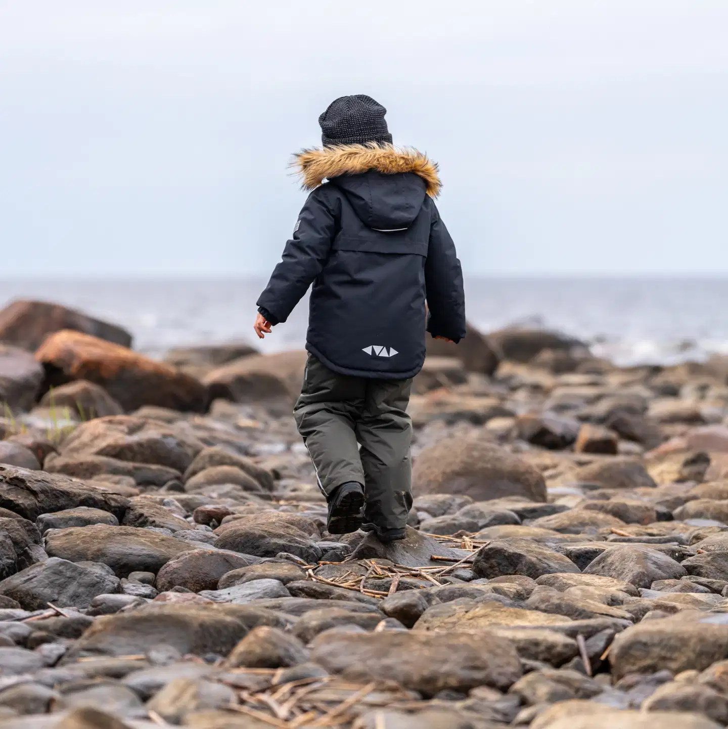 HC Outwear lasten vedenpitävä toppatakki Gast - Black - 3