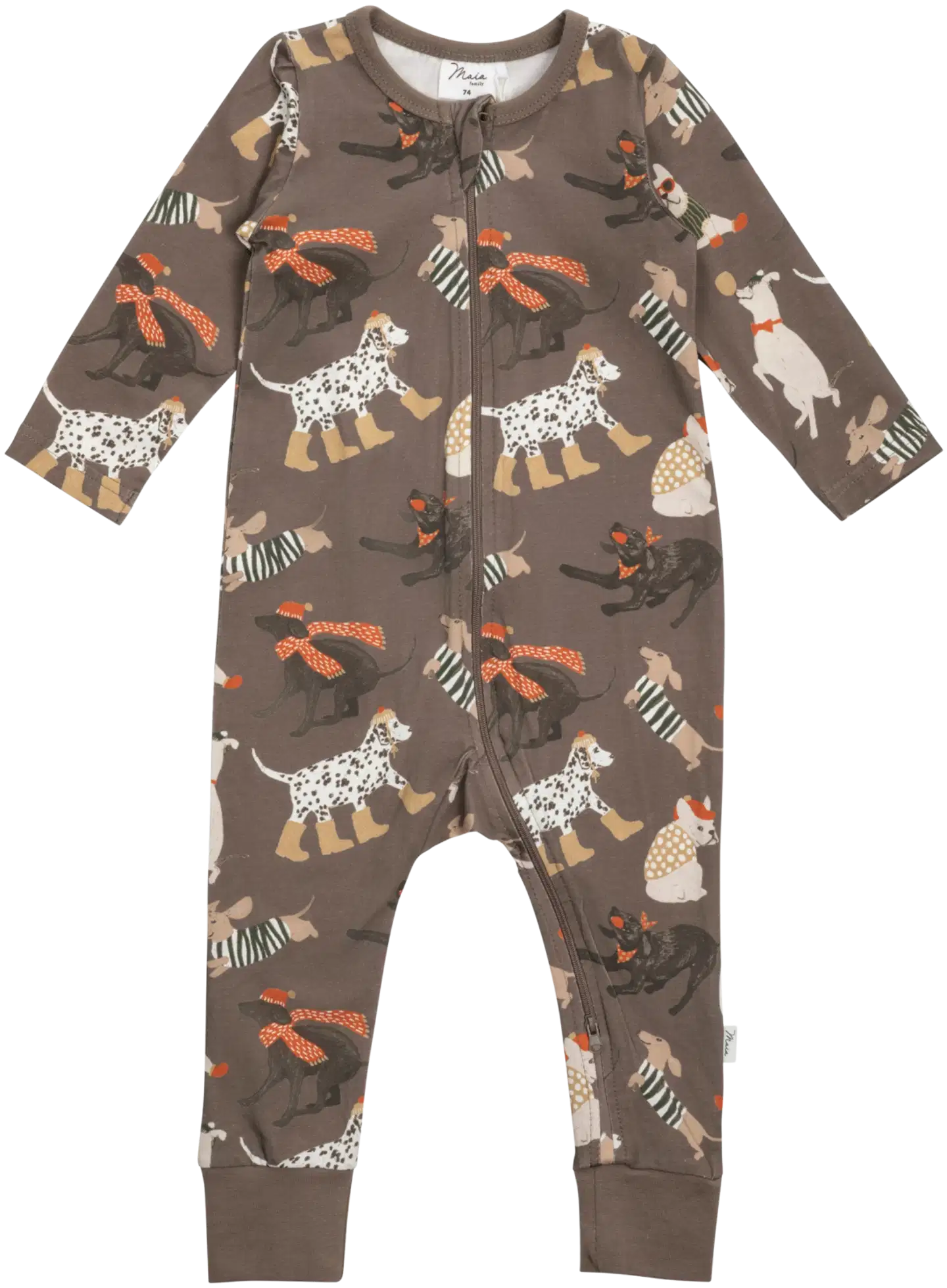 Maia family vauvojen pyjama Koirat 206389 - ruskea - 1