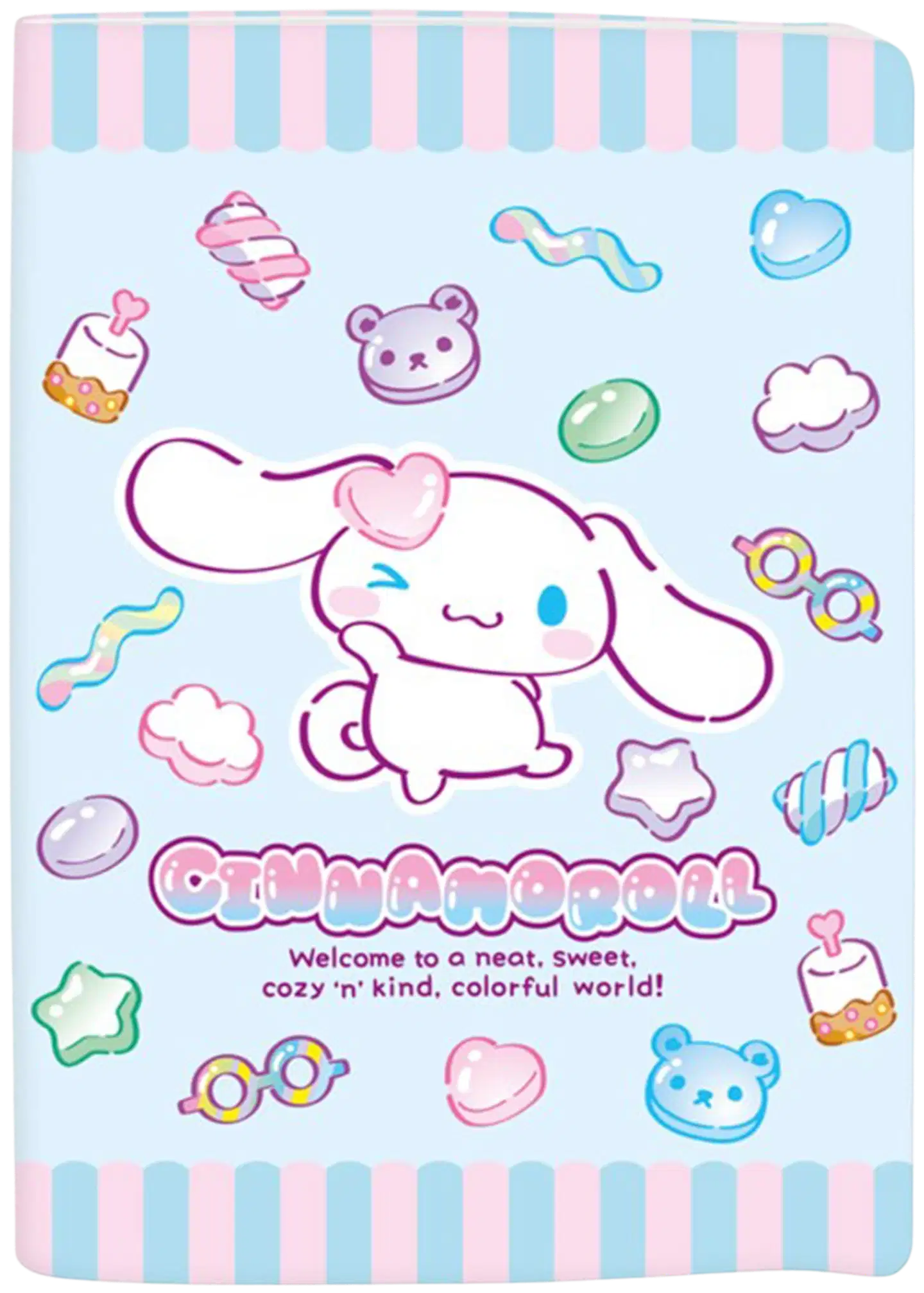 Hello Kitty & Friends Sweet A5 nidottu vihko, 7x7 mm ruuduilla, 80 sivua