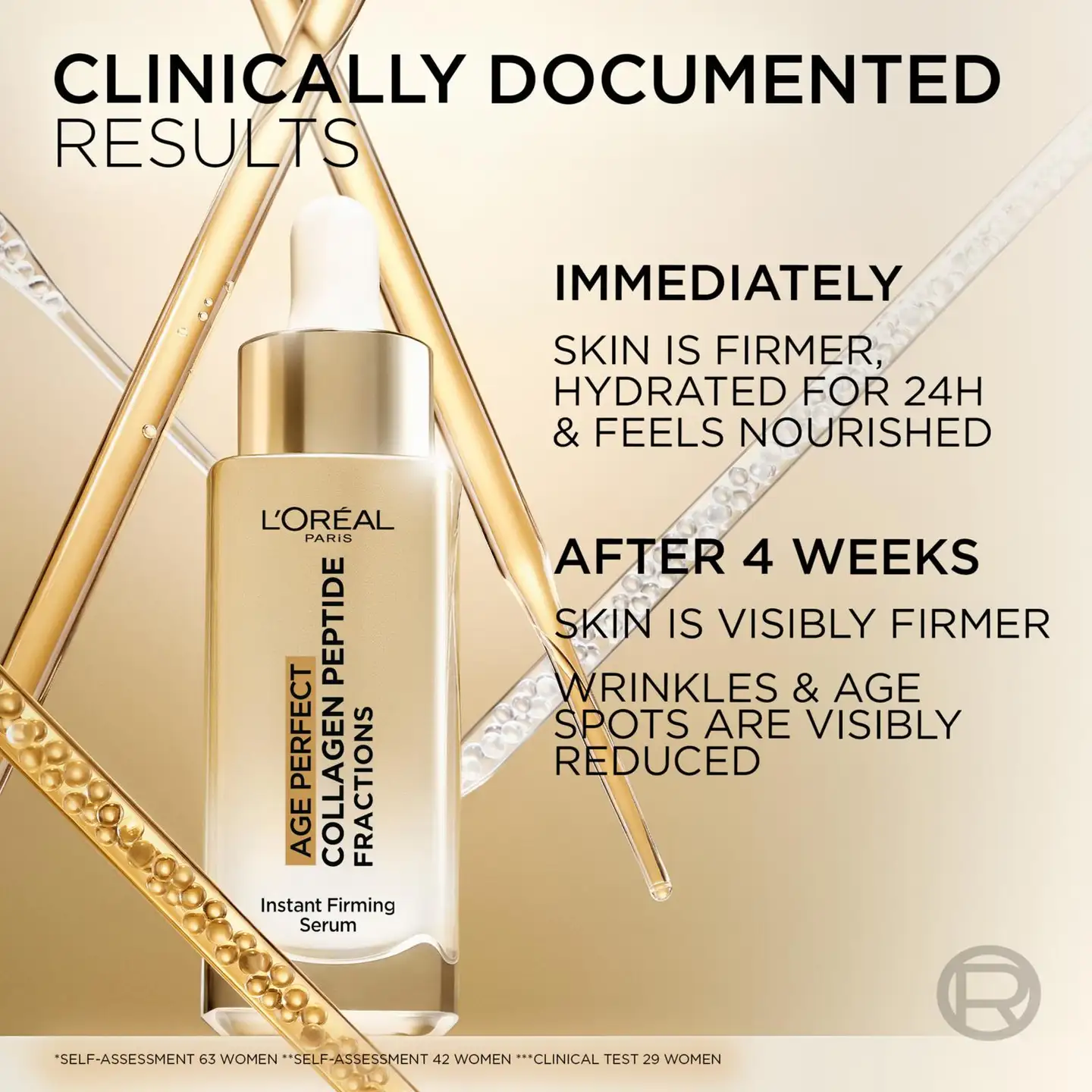 L'Oréal Paris Age Perfect Classic Micro-Collagen Peptide Seerumi kasvojen ja kaulan iholle 30ml - 10