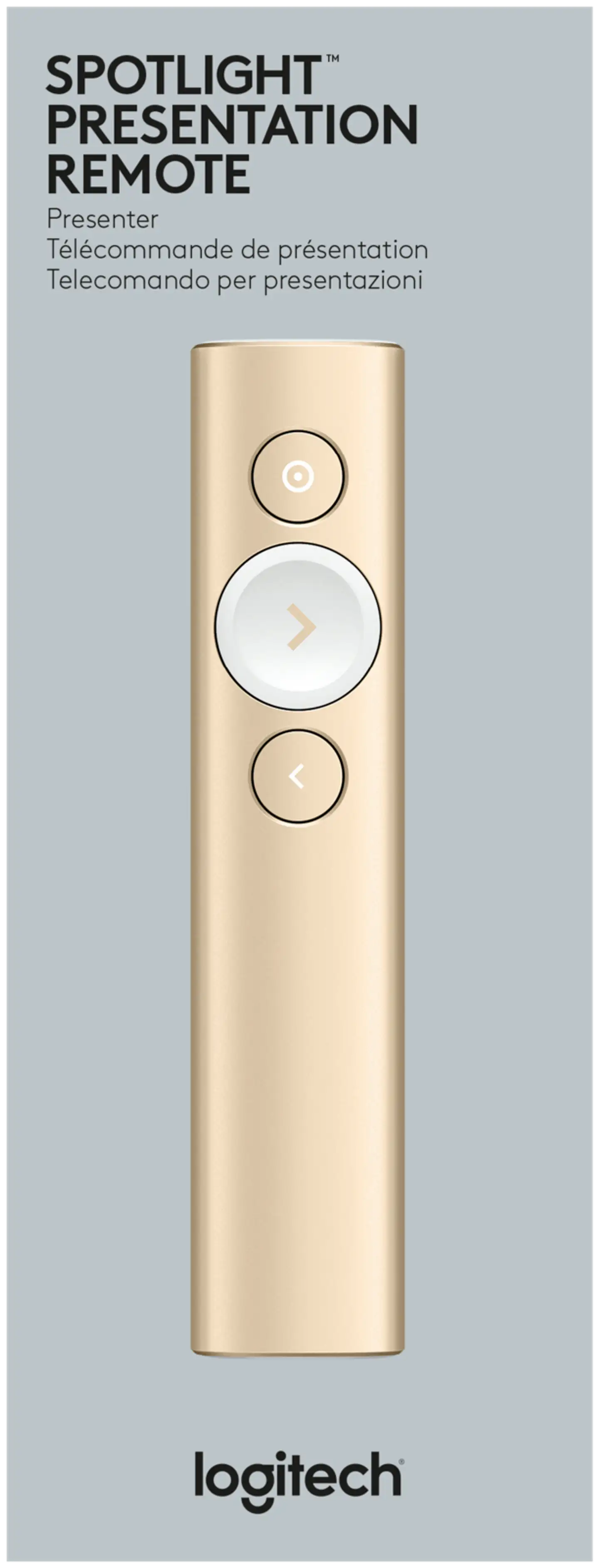 Logitech Spotlight Presentation Remote - kulta - 2