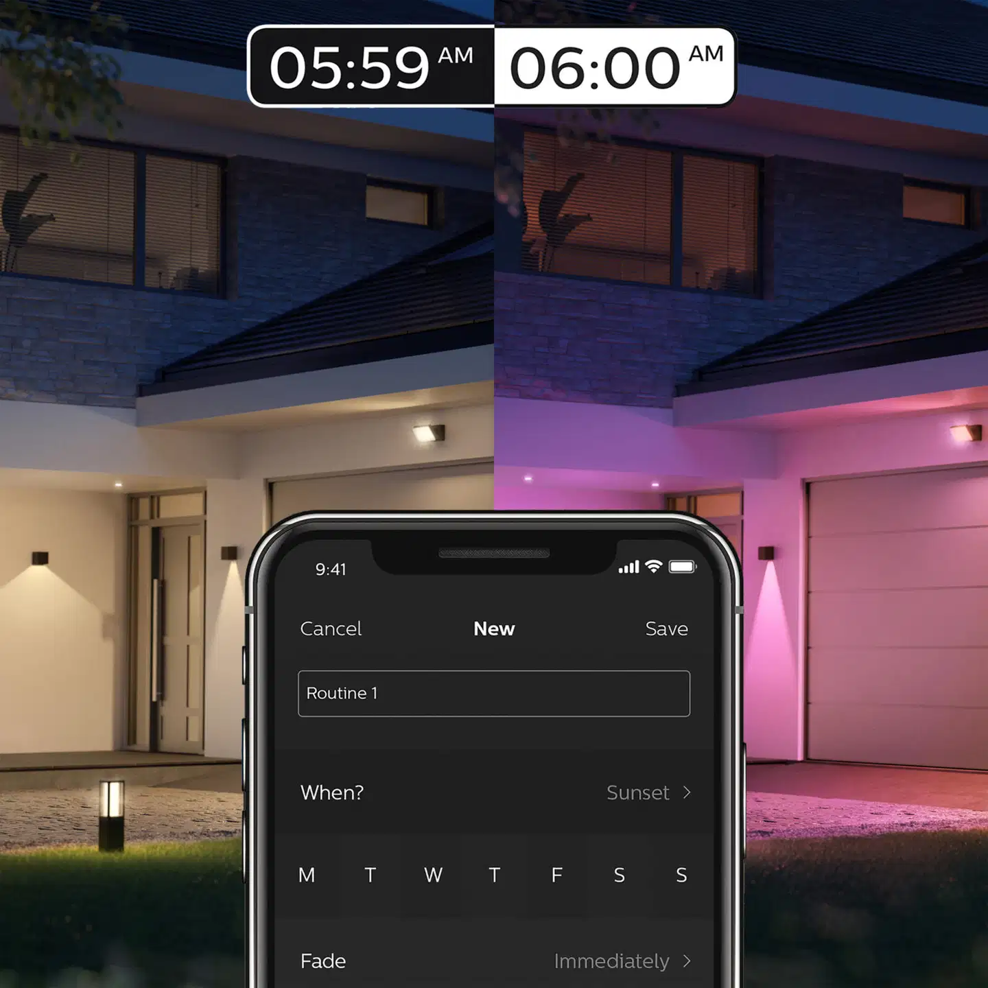 Philips Hue Resonate -seinävalaisin ulkokäyttöön 8W 2000-6500K 590LM - 7