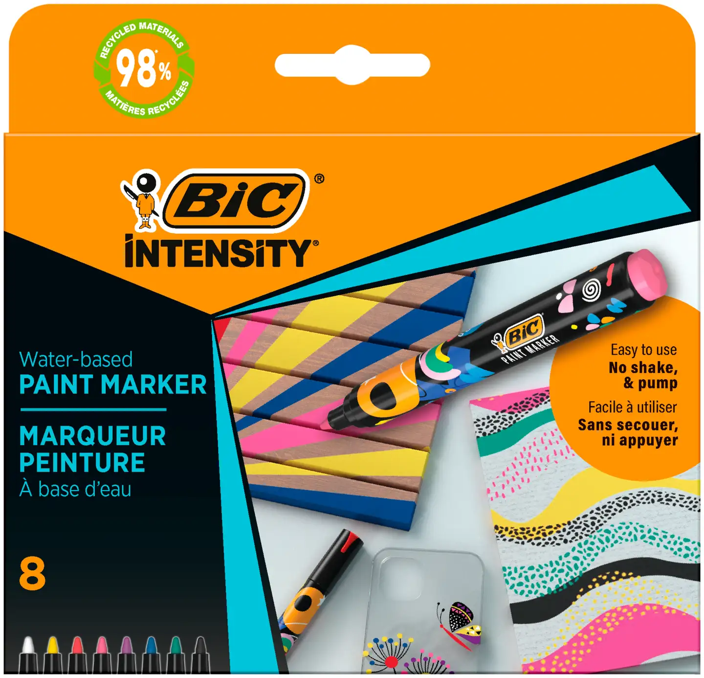 BIC Maalauskynät 8-pack kirkkaat värit