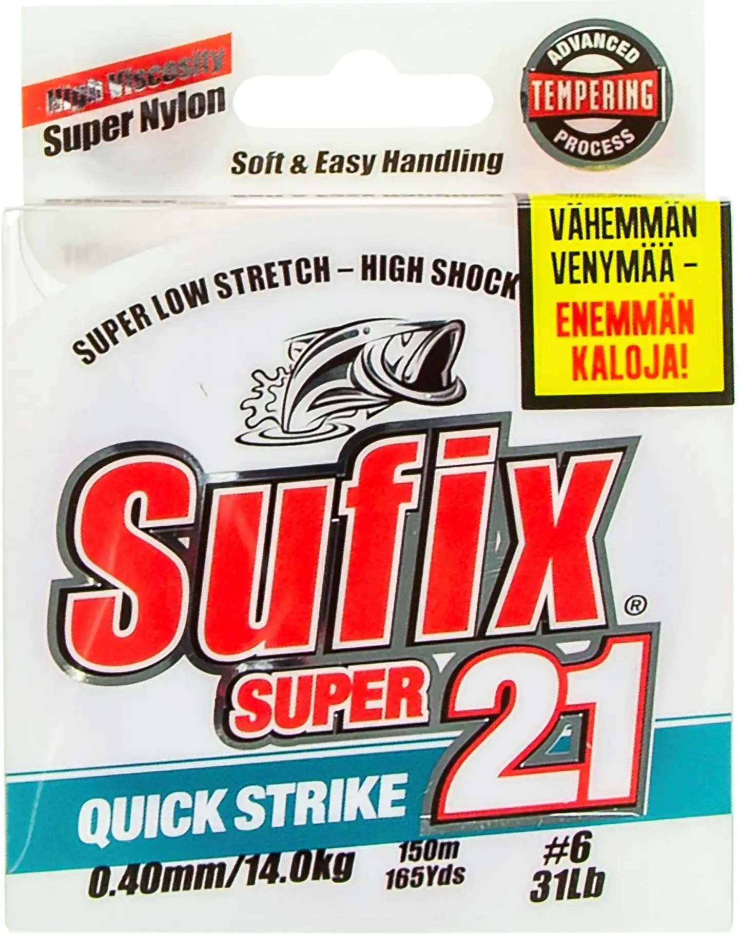 Sufix Super 21 150m 0,40mm/14.0kg pink -monofiilisiima - 2