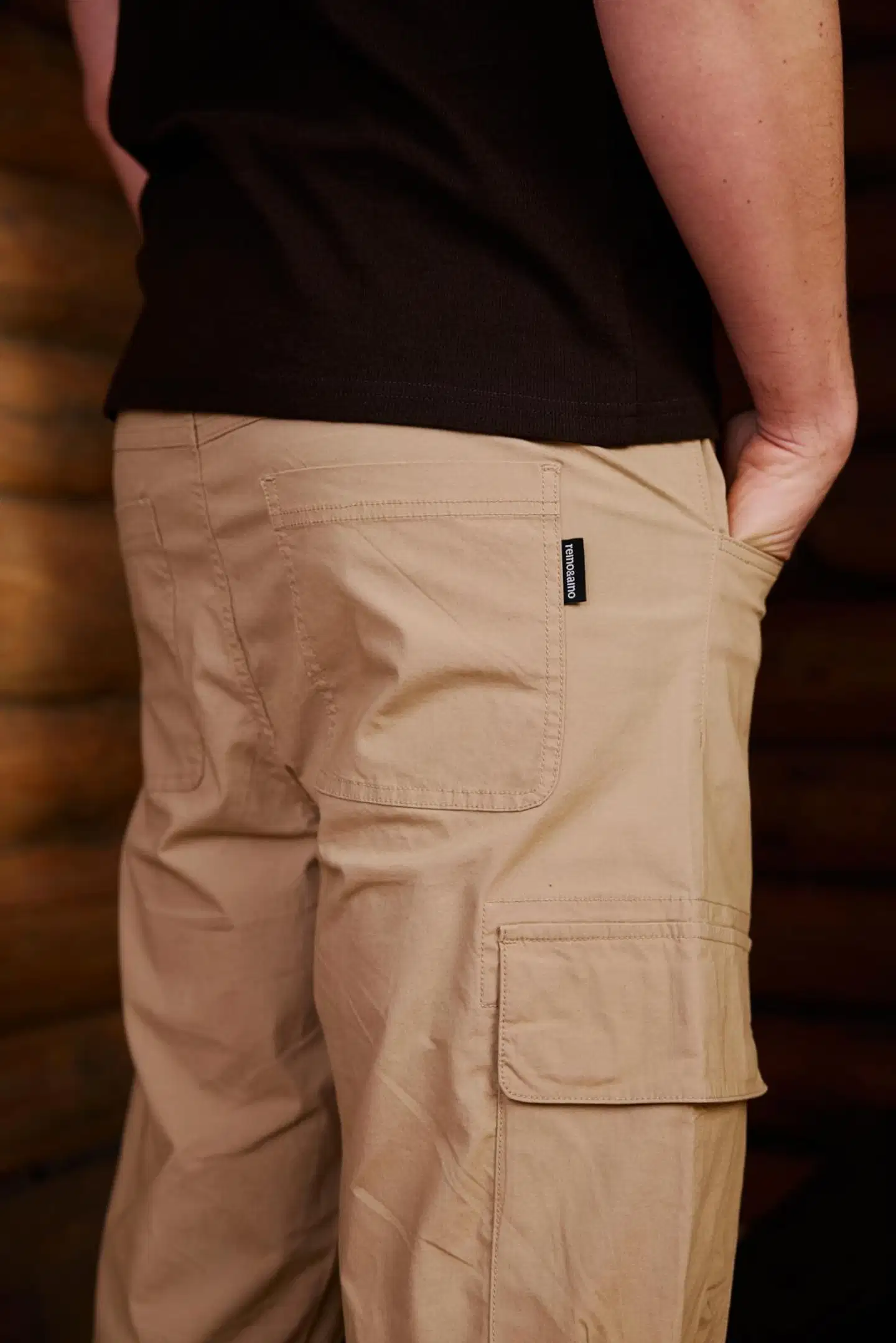 Reino&Aino miesten cargocaprit Reino - SAND - 7