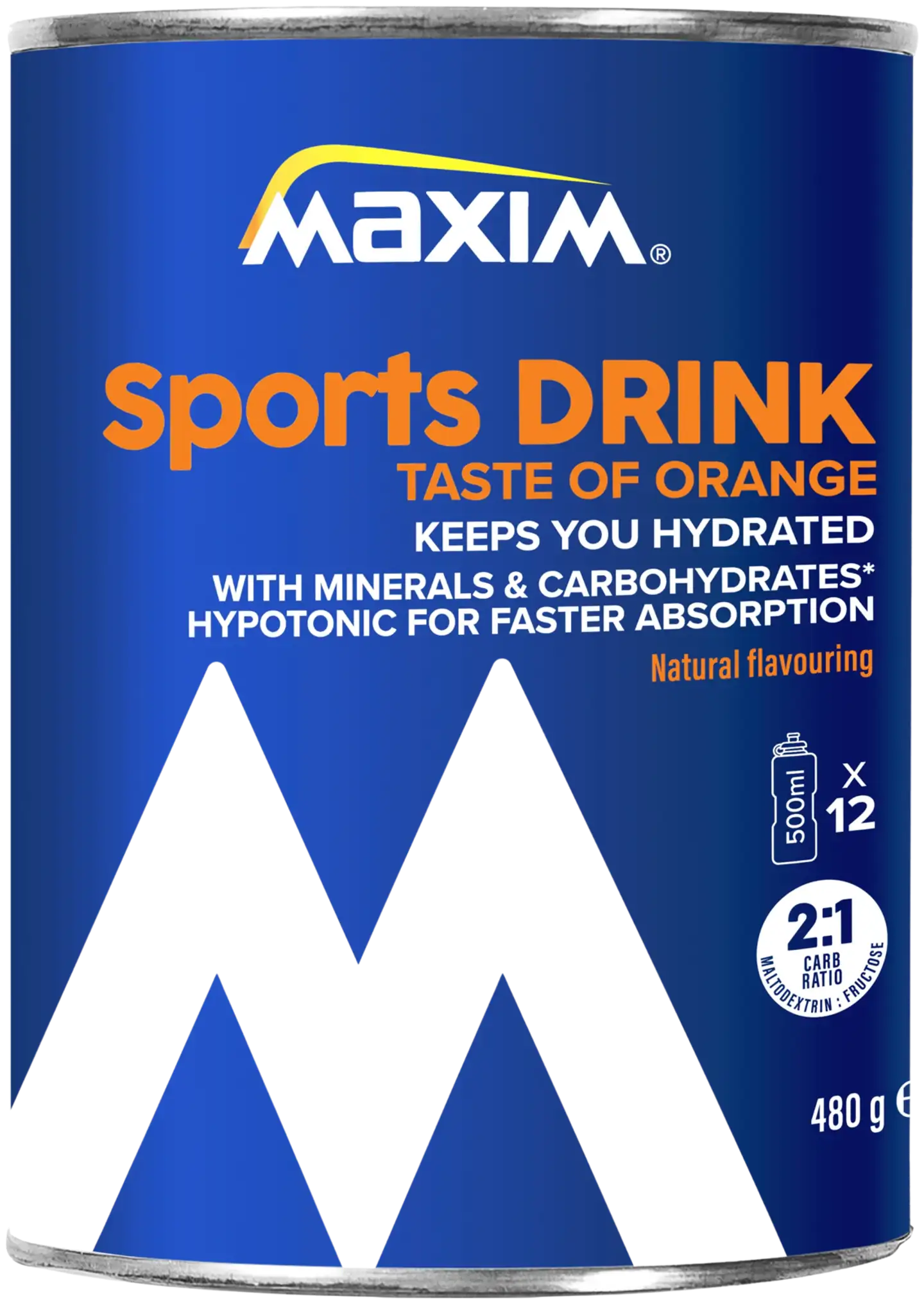 Maxim Sports Drink Fresh orange urheilujuomajauhe appelsiininmakuinen 480g