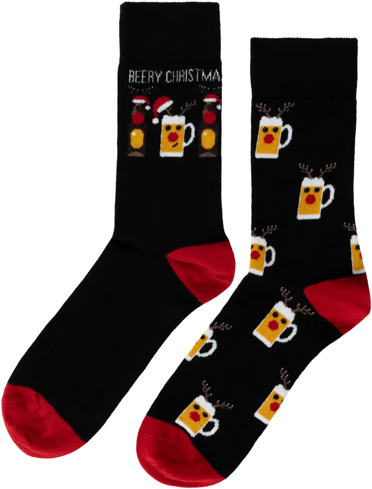 House miesten nilkkasukat Joulu 193H322622 2-pack - Black/red - 2
