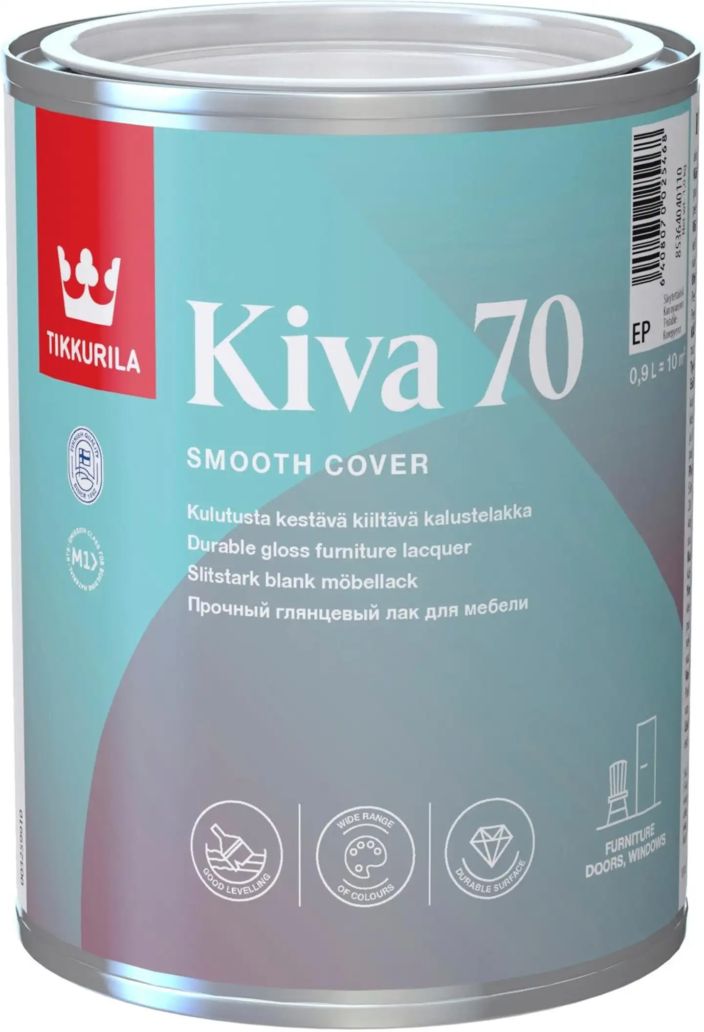 Tikkurila kalustelakka Kiva 70 0,9 l EP sävytettävissä kiiltävä