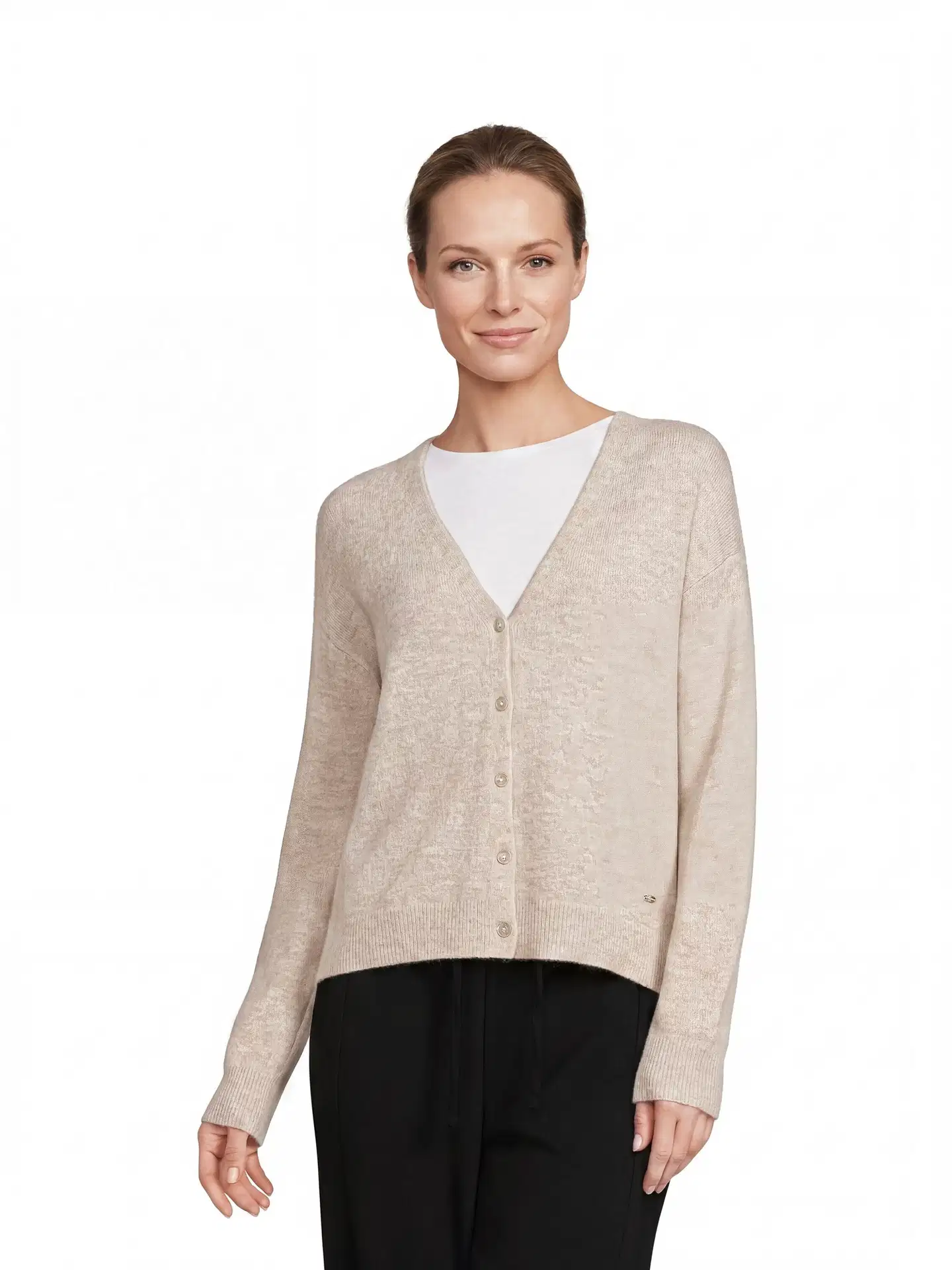 London Fog naisten mohairneuletakki 213L264011 - beige - 1