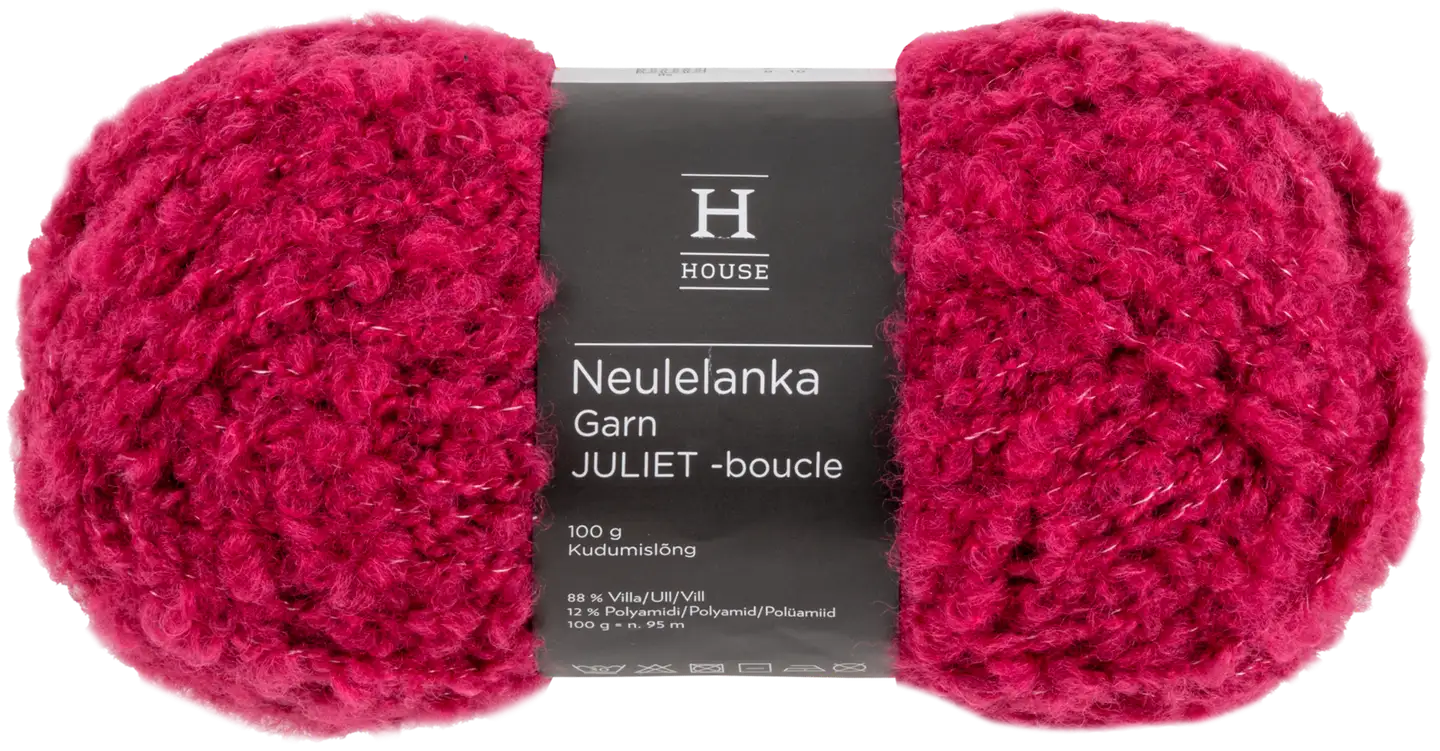 House neulelanka boucle Juliet 100 g Wine red 11281