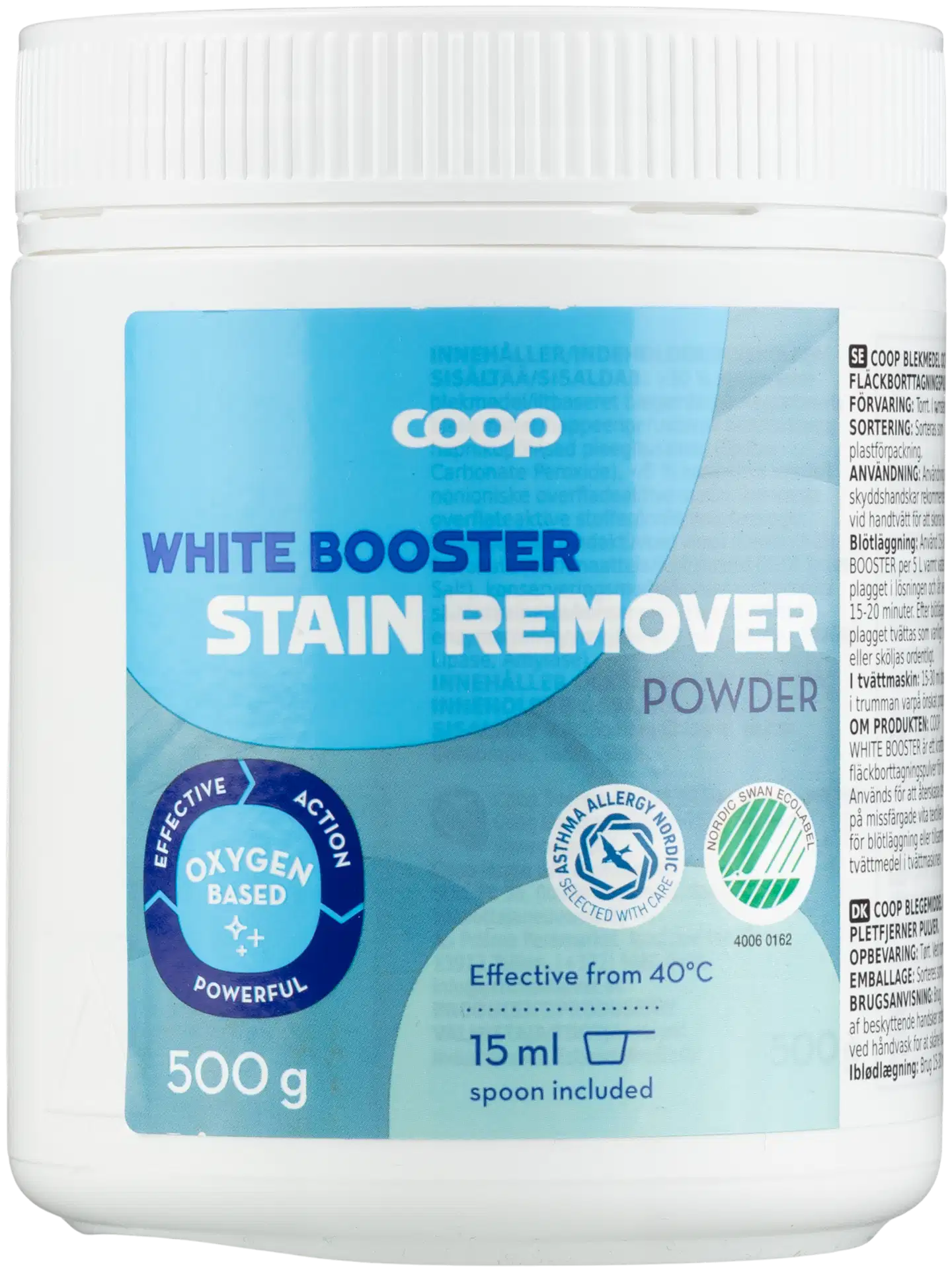 Coop valkopyykin tahranpoistojauhe 500 g