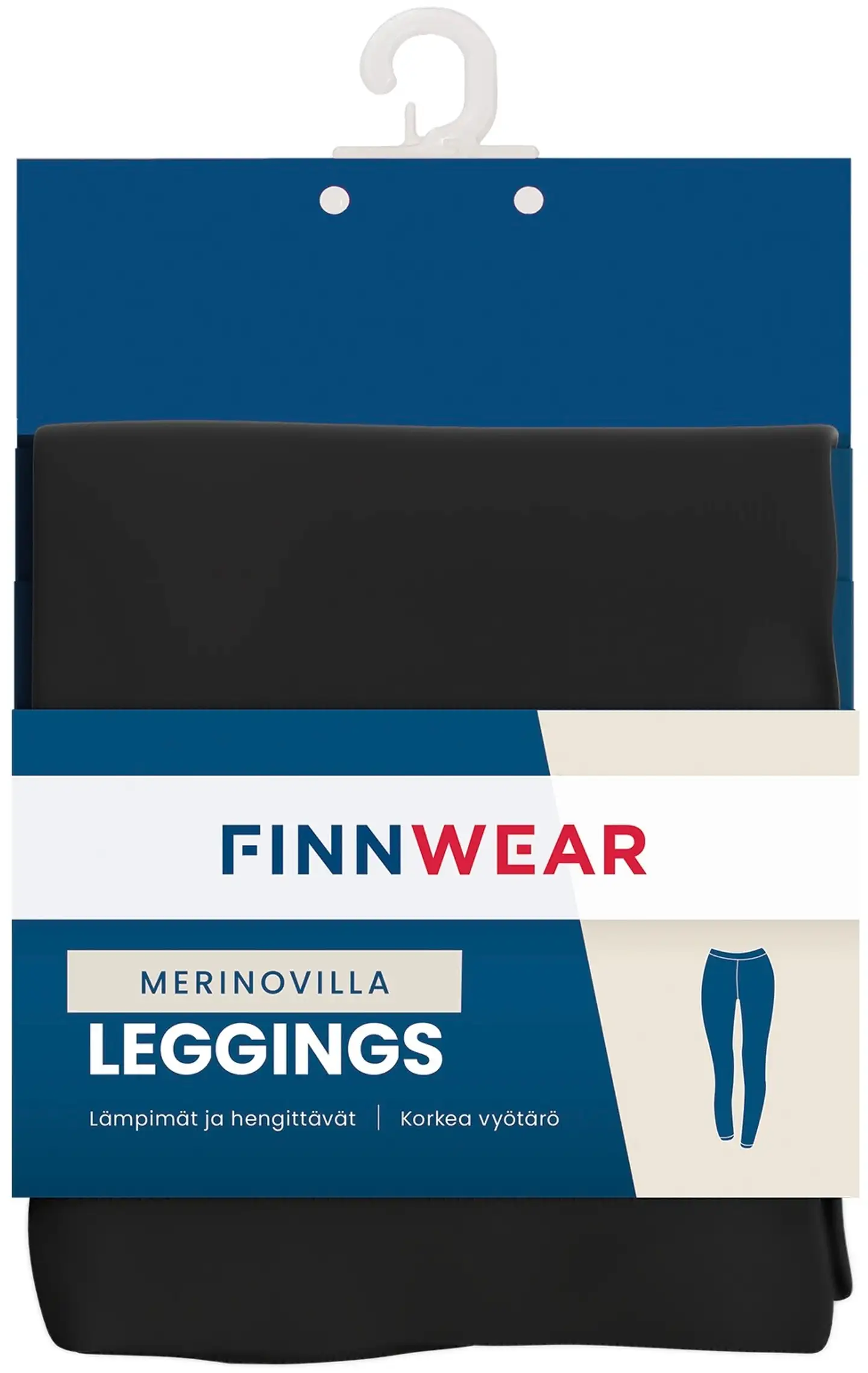 Finnwear naisten merinovilla leggingsit H65784 - BLACK - 3