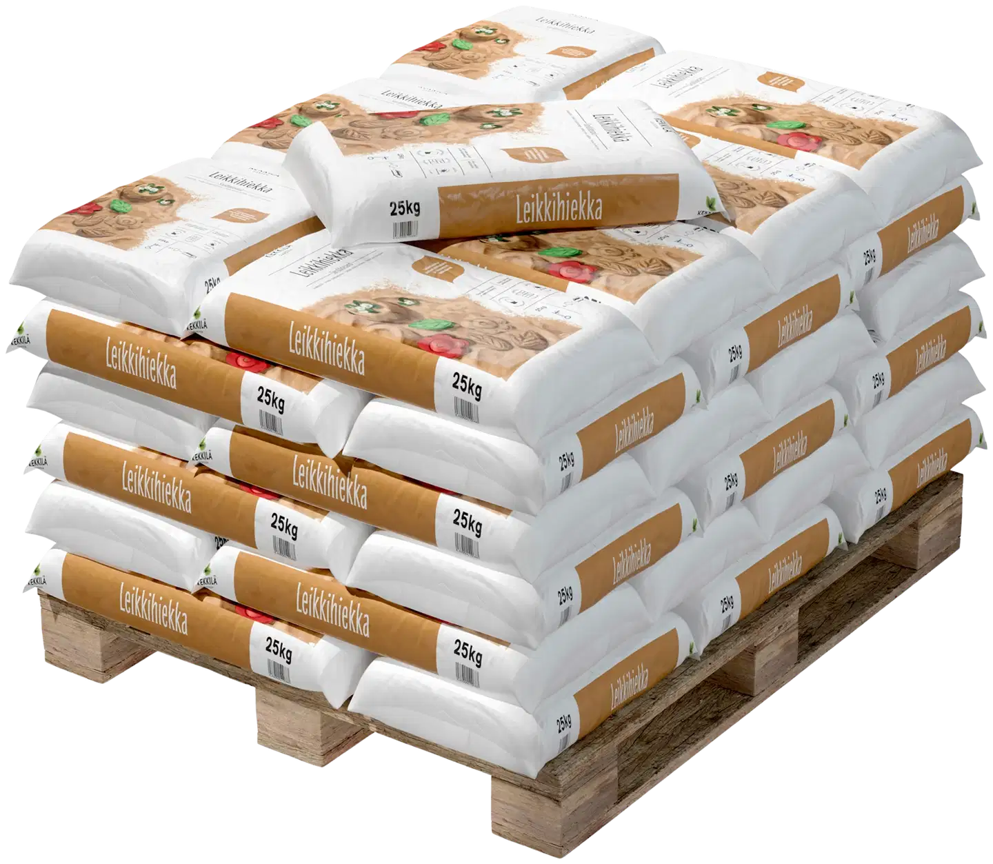 Kekkilä Leikkihiekka 25 kg, lava 42 säkkiä - 1