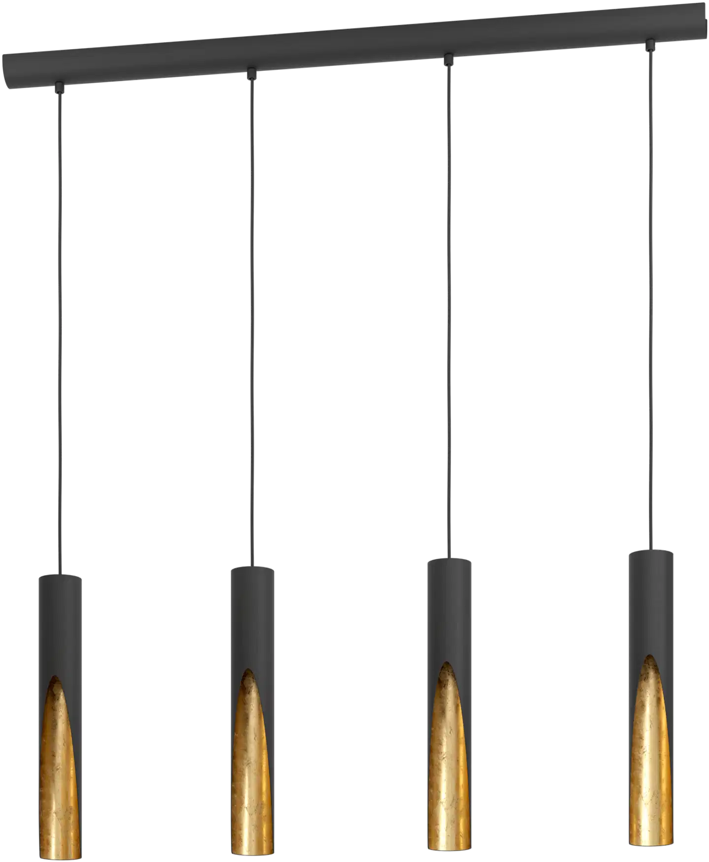 EGLO riippuvalaisin Barbotto GU10 4-os. musta/kulta - 1