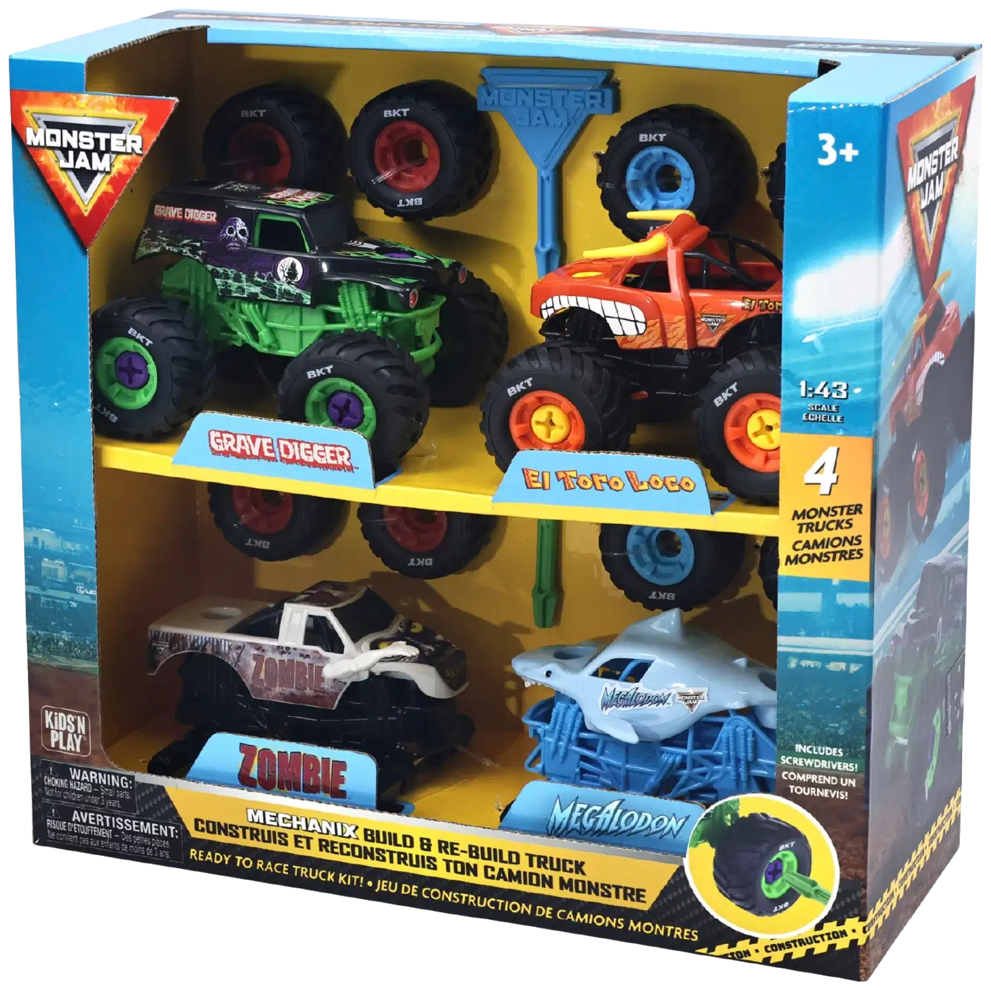 Monster Jam Mechanix 1:43 Kokoa ja Pura.