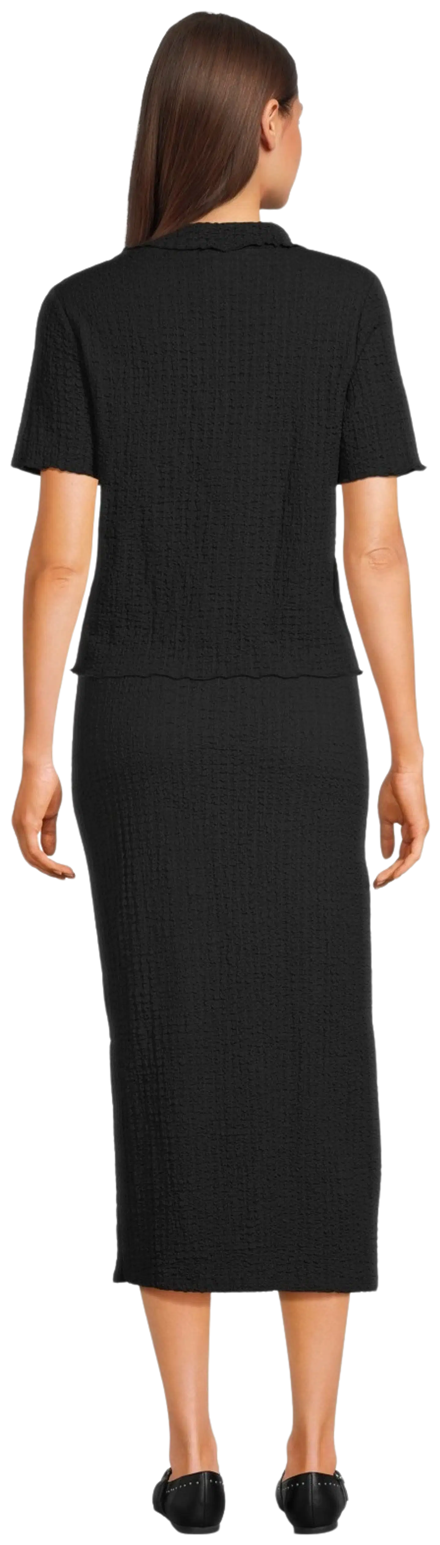 WKLY. naisten kauluspusero 213W090141 - BLACK - 4