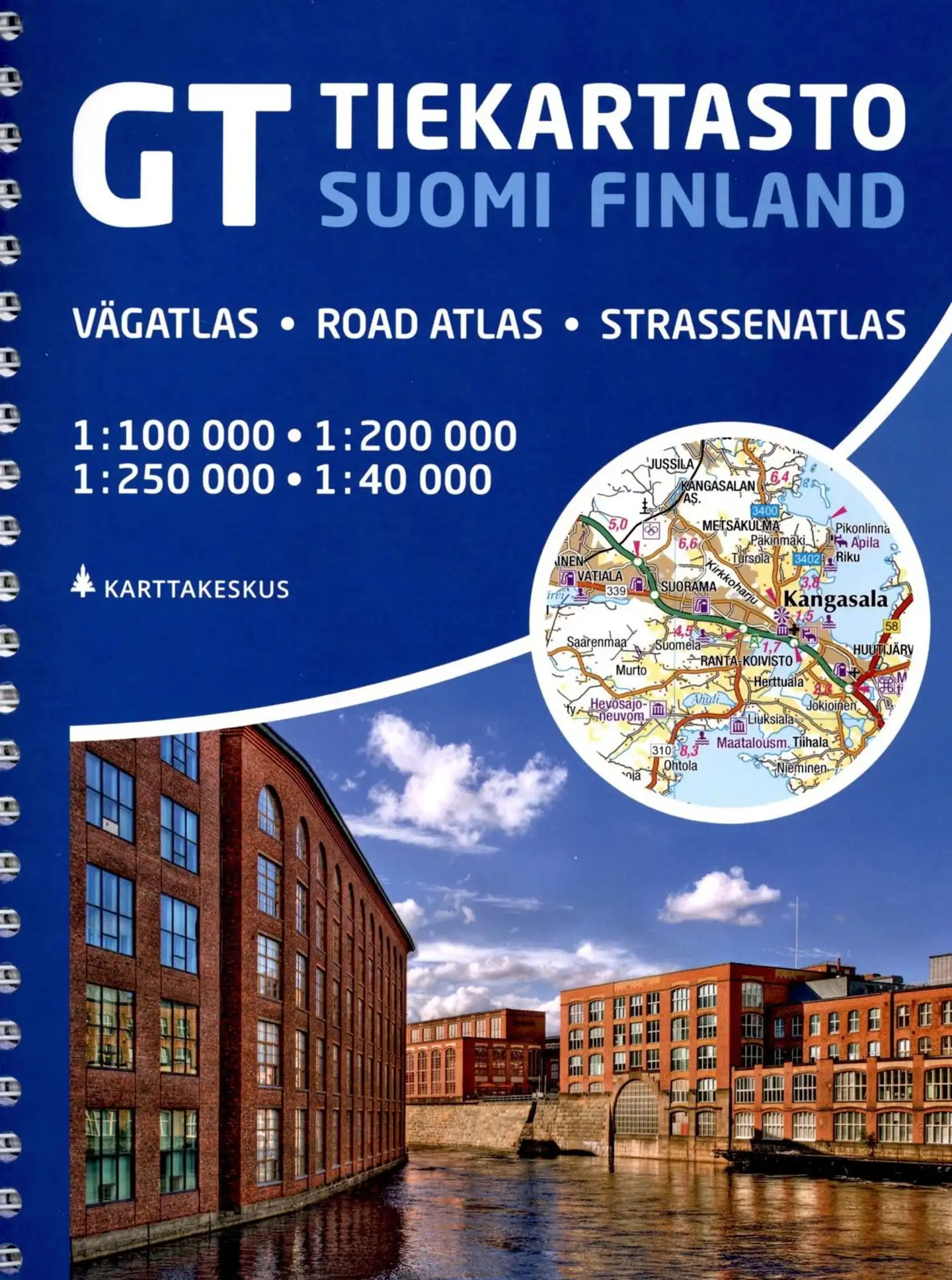 GT Tiekartasto Suomi Finland 1:250 000 / 1:200 000 / 1:100 000 / 1:40 000