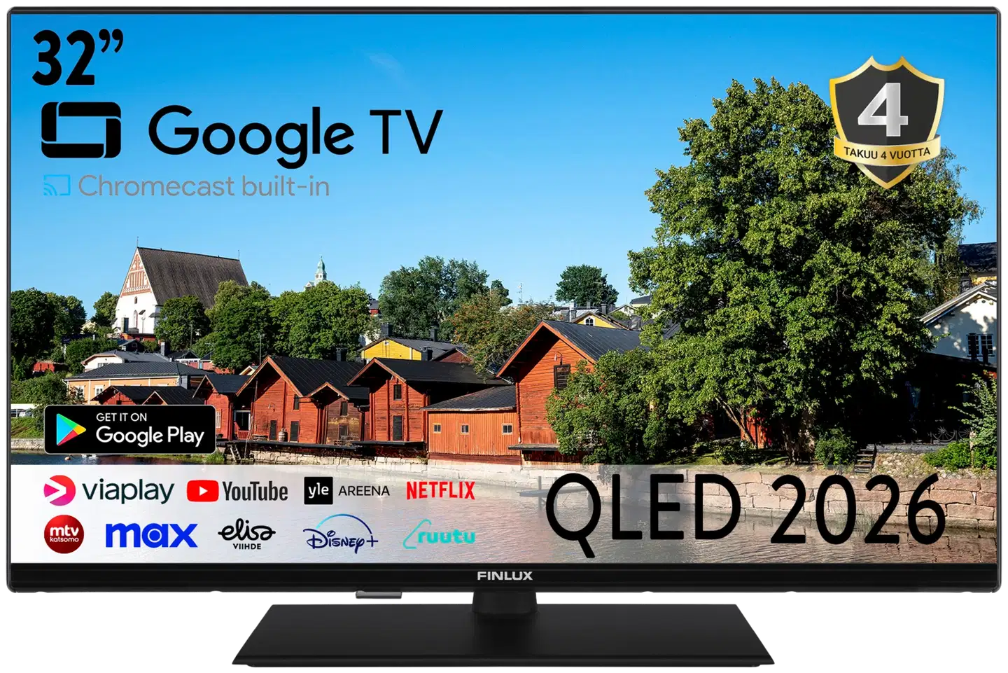 Finlux 32" Full HD QLED Android Smart LED TV 32G10.3GCB - 1