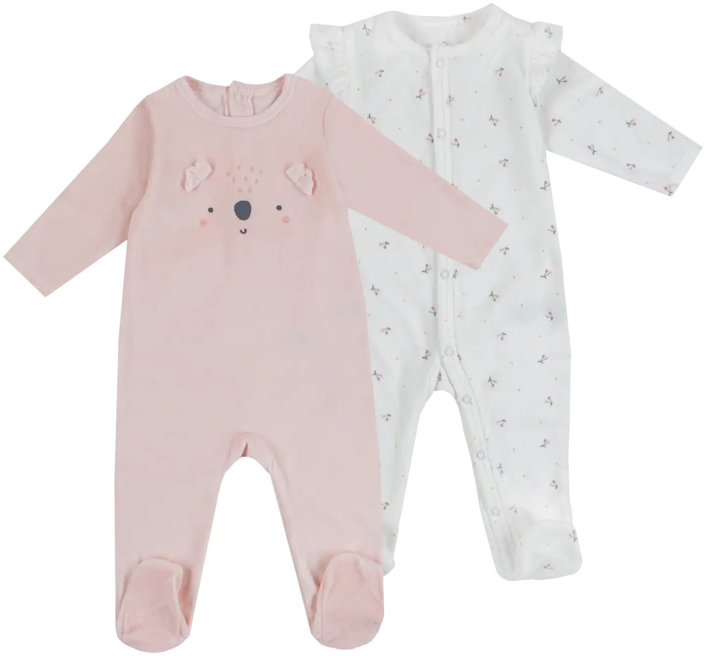 TEX BABY vauvojen potkupuku veluuria I990406 2-pack - pink light - 1
