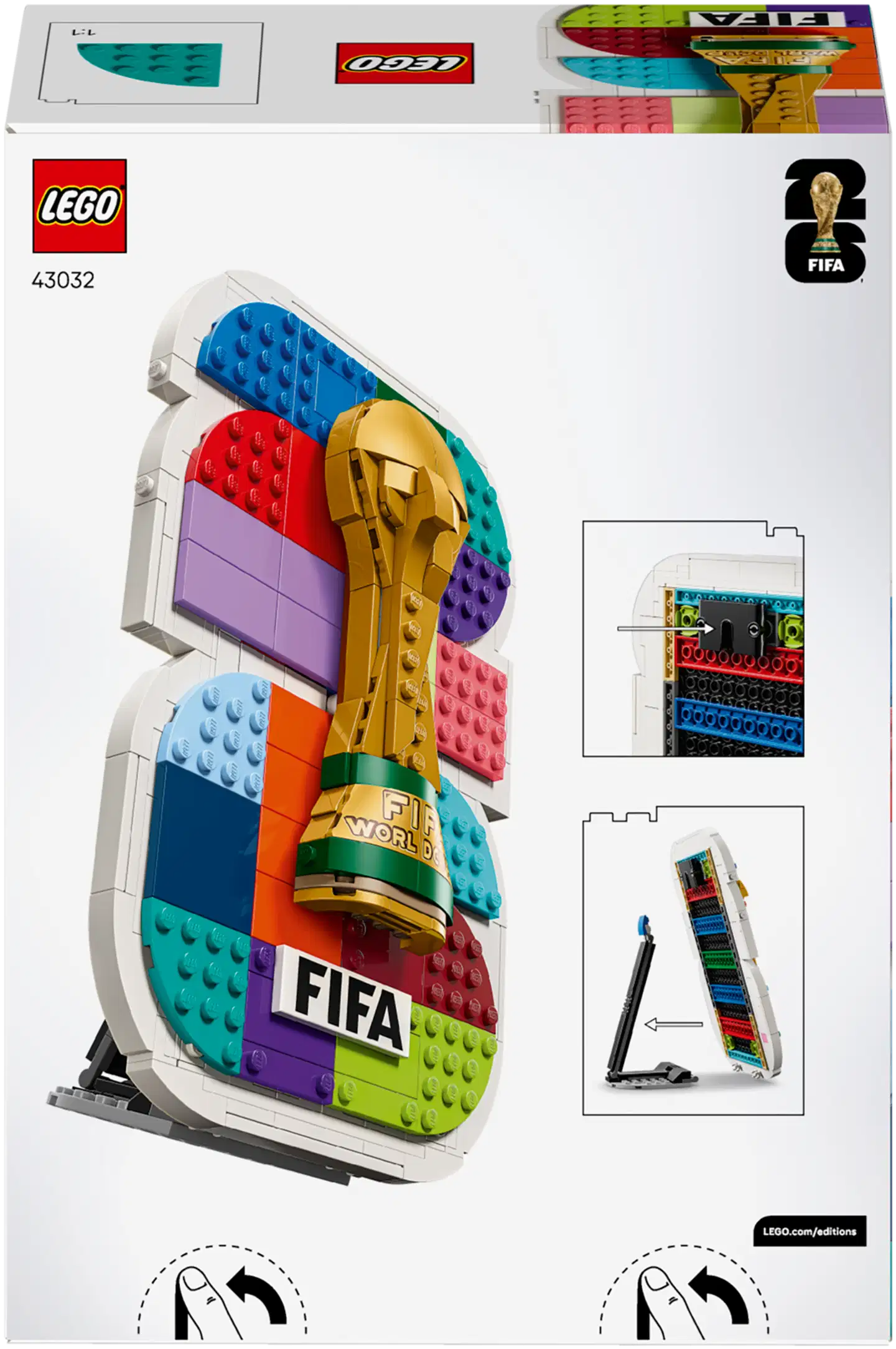 LEGO® Editions Football 43032 FIFA World Cup 2026™ ‑turnauksen virallinen tunnus - 6