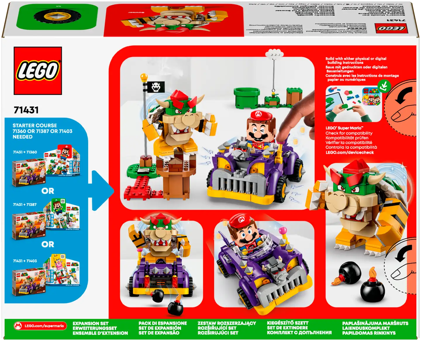 LEGO Super Mario 71431 Bowserin muskeliauto laajennussarja - 2