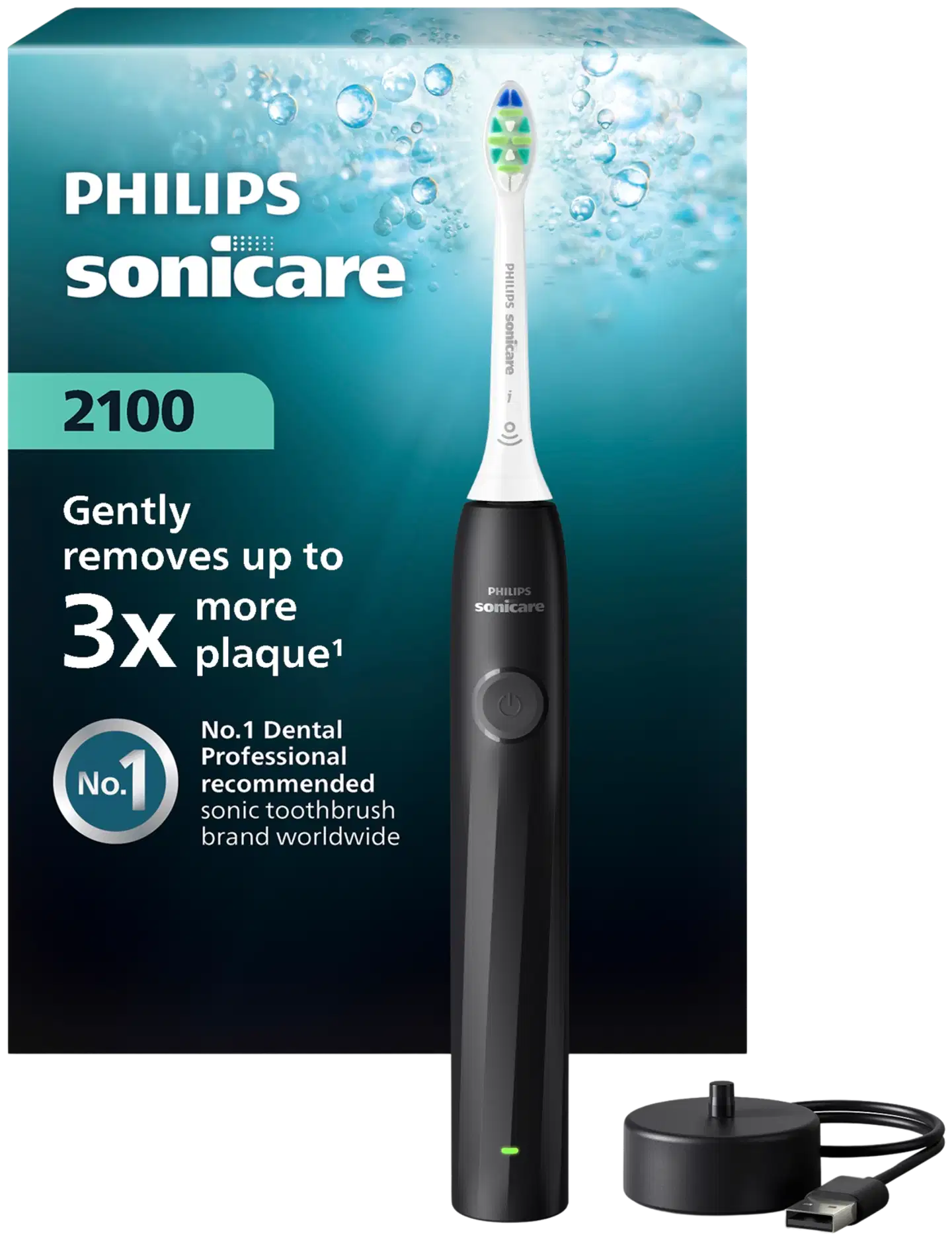Philips Sonicare Sähköhammasharja 2100 HX4021/02 Musta - 1