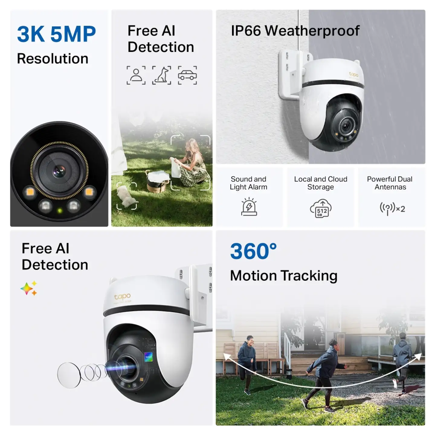 TP-Link Tapo C530WS -valvontakamera ulkokäyttöön - 12