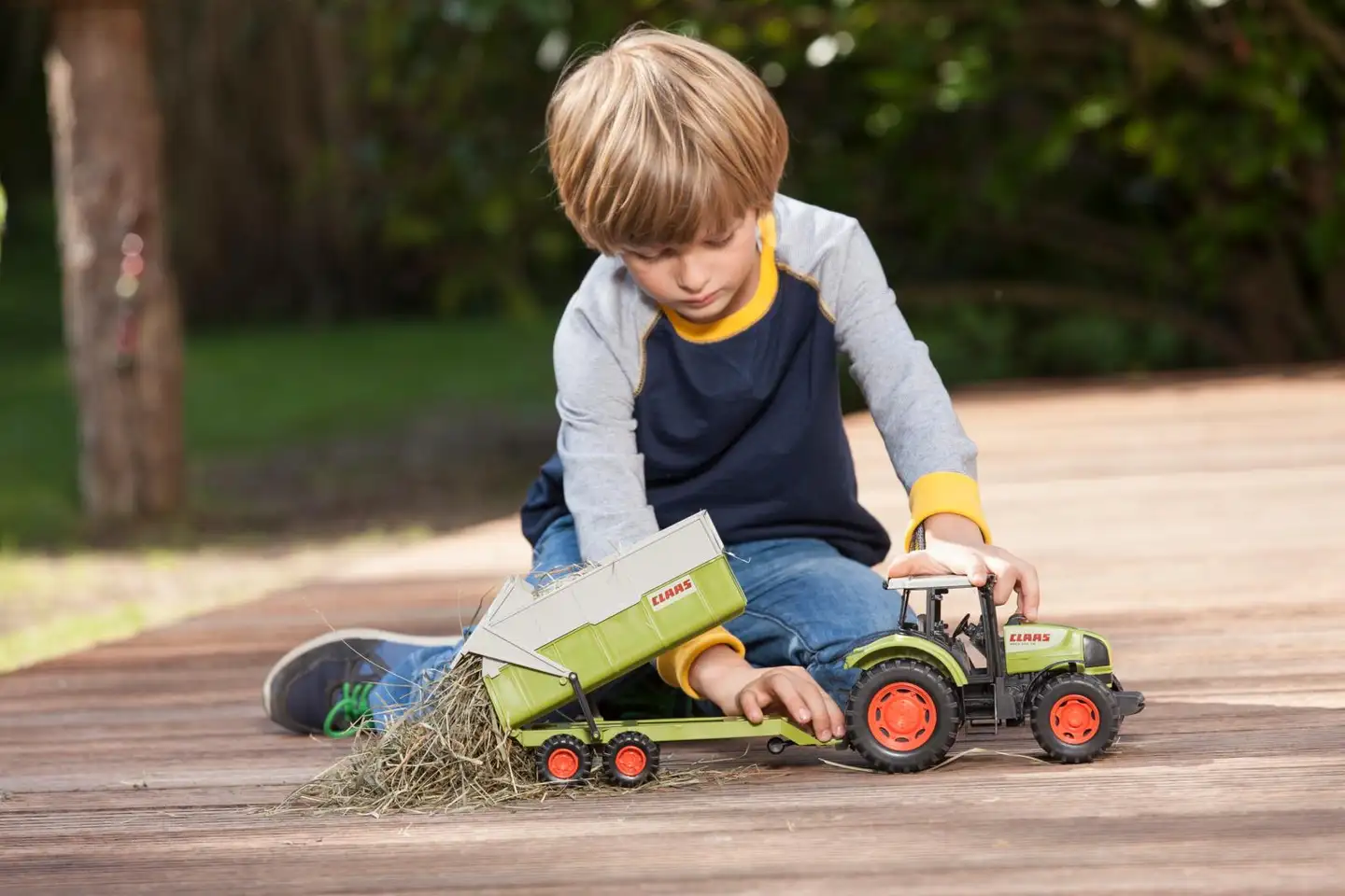 Dickie Toys CLAAS Ares traktori ja peräkärry - 8