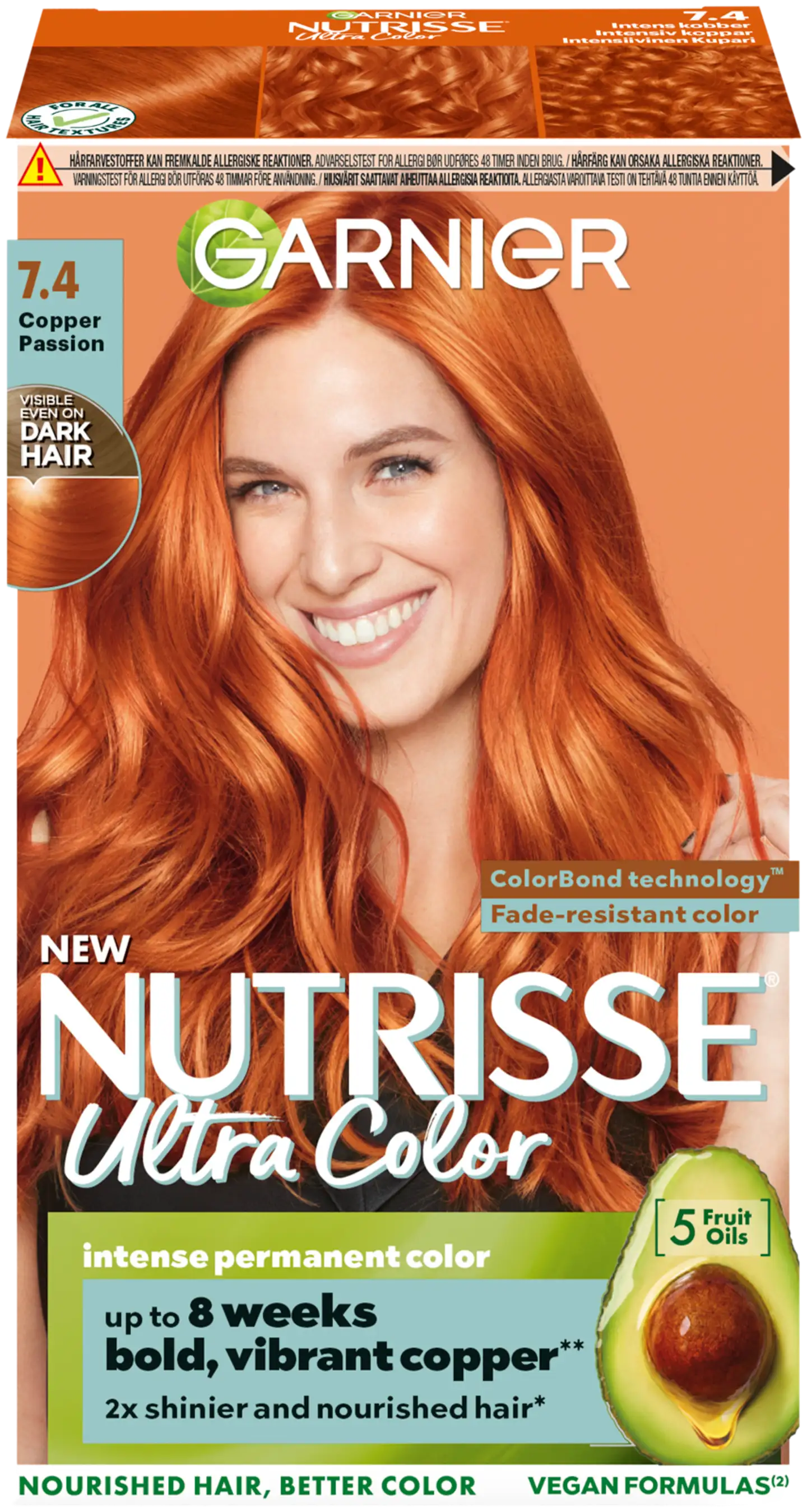 Garnier Nutrisse Ultra Color 7.4 Intensiivinen kupari kestoväri 1kpl - 1