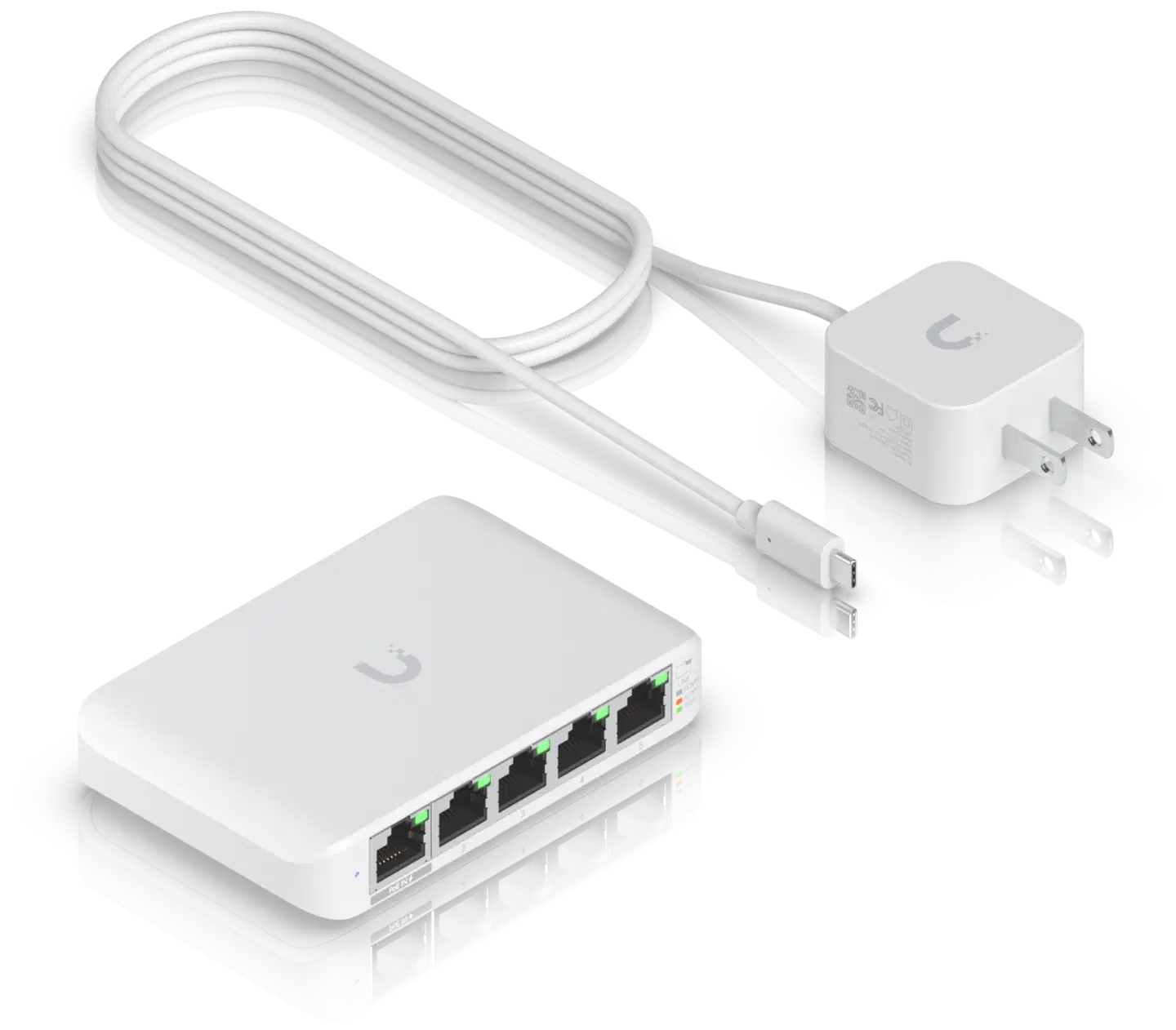 Ubiquiti kompakti 5-porttinen gigabit pöytäkytkin USW-Flex-Mini - 7