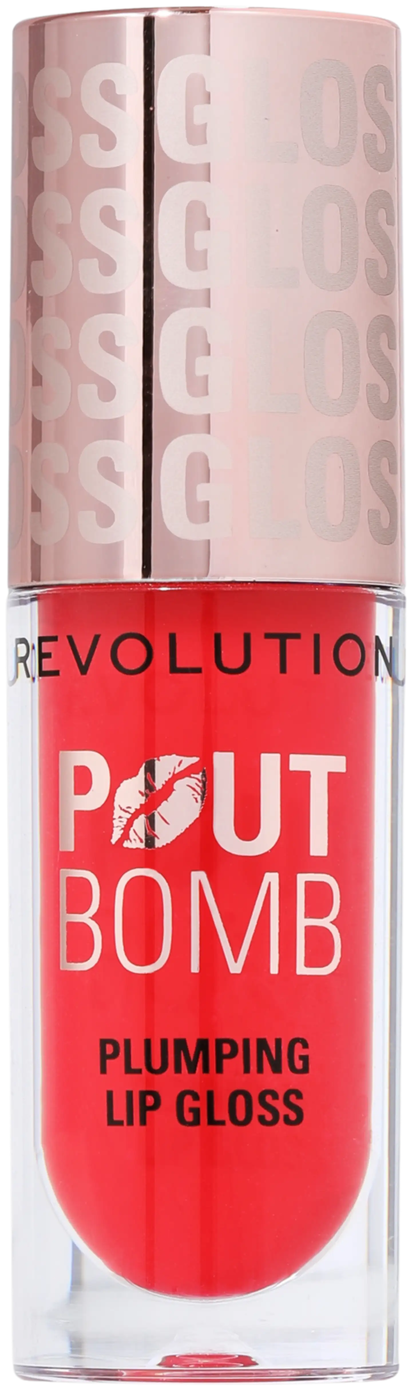 Revolution pout bomb plumping huulikiilto 4,6ml cherry sheer punainen - 2
