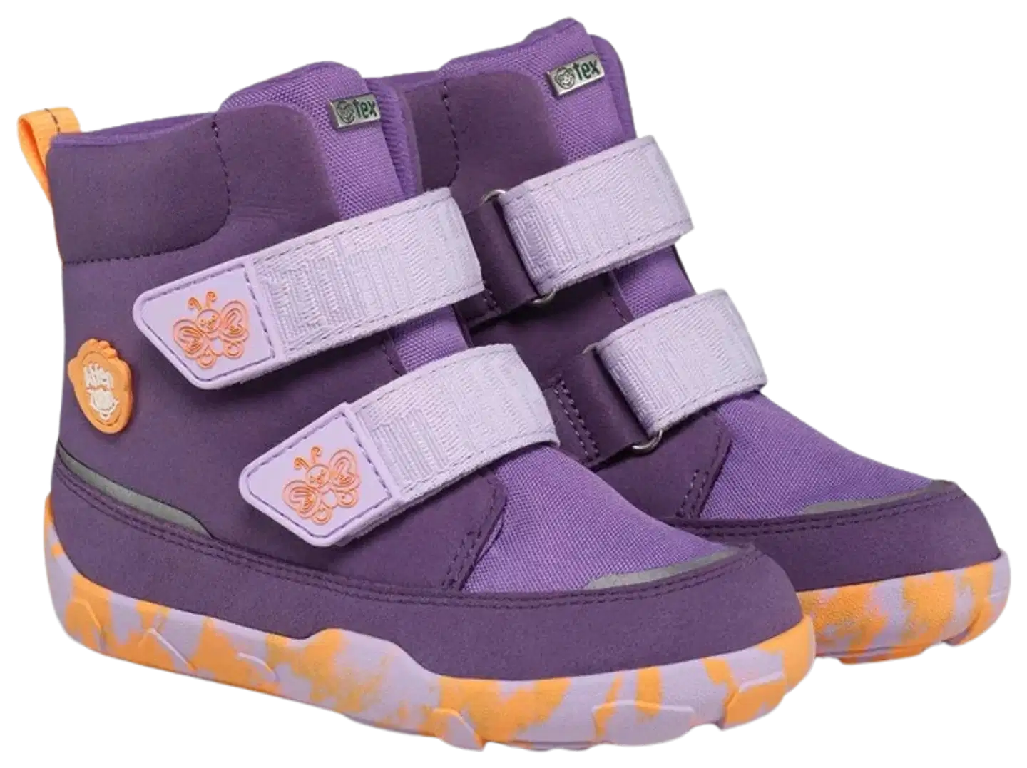 Affenzahn paljasjalkasaappaat Vegan Comfy - Butterfly - purple - 1