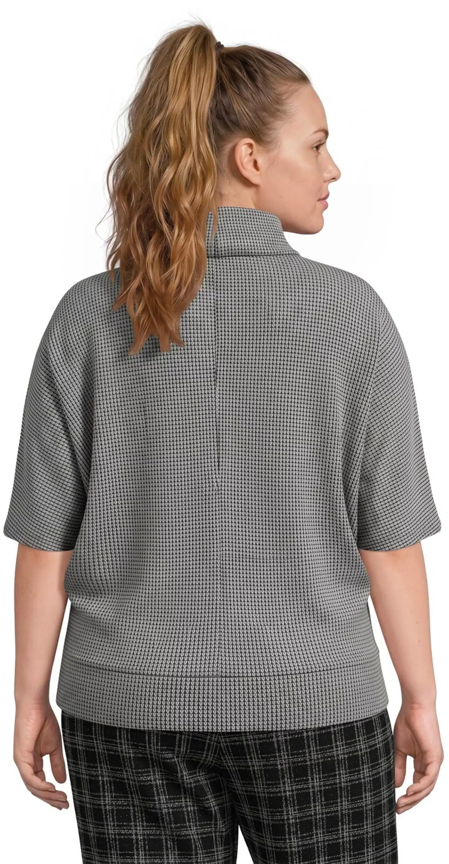 House naisten neulospusero 213HP30616, D-mitoitus - Grey textured - 3