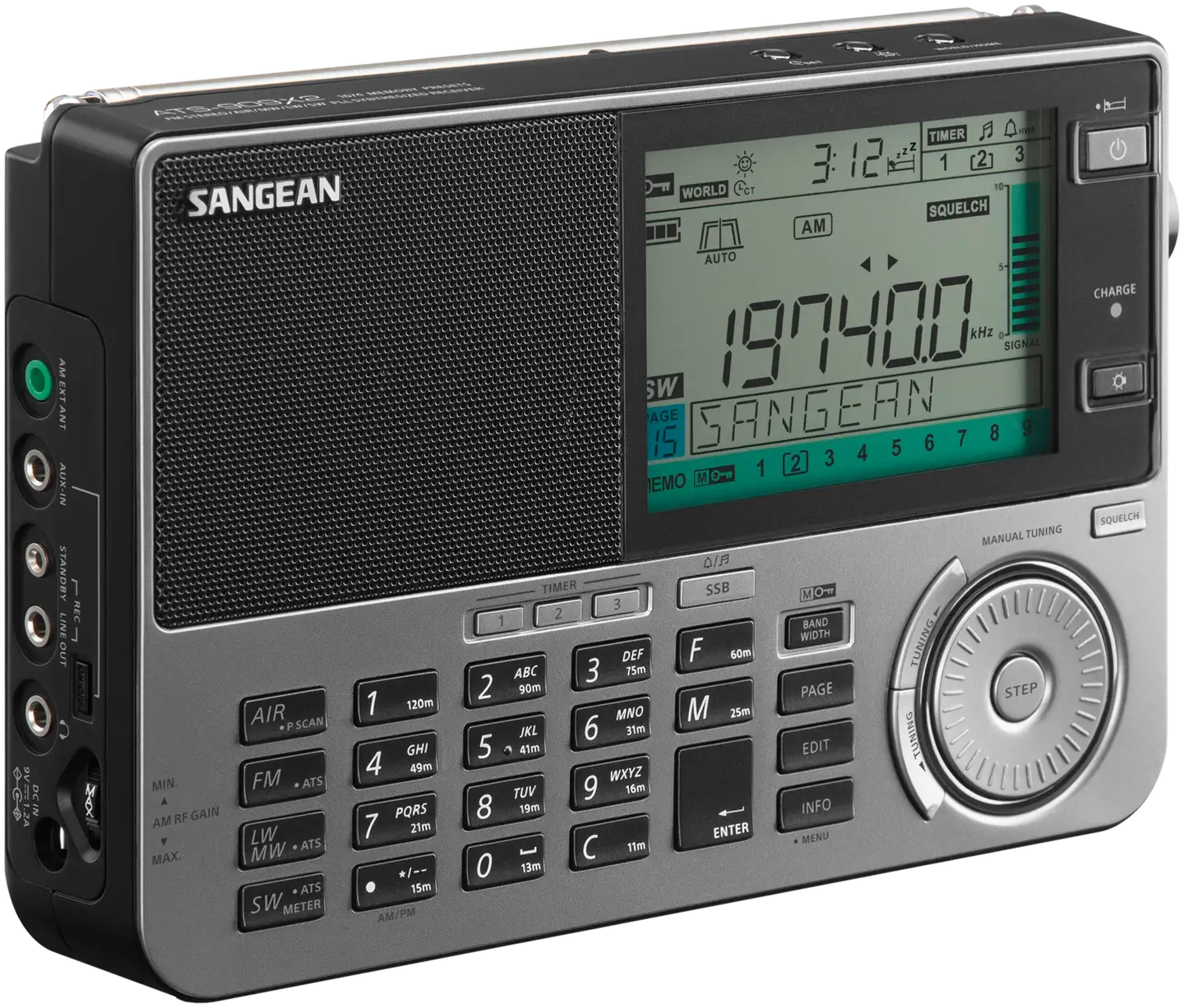 Sangean maailmanradio ATS-909X2 musta - 2