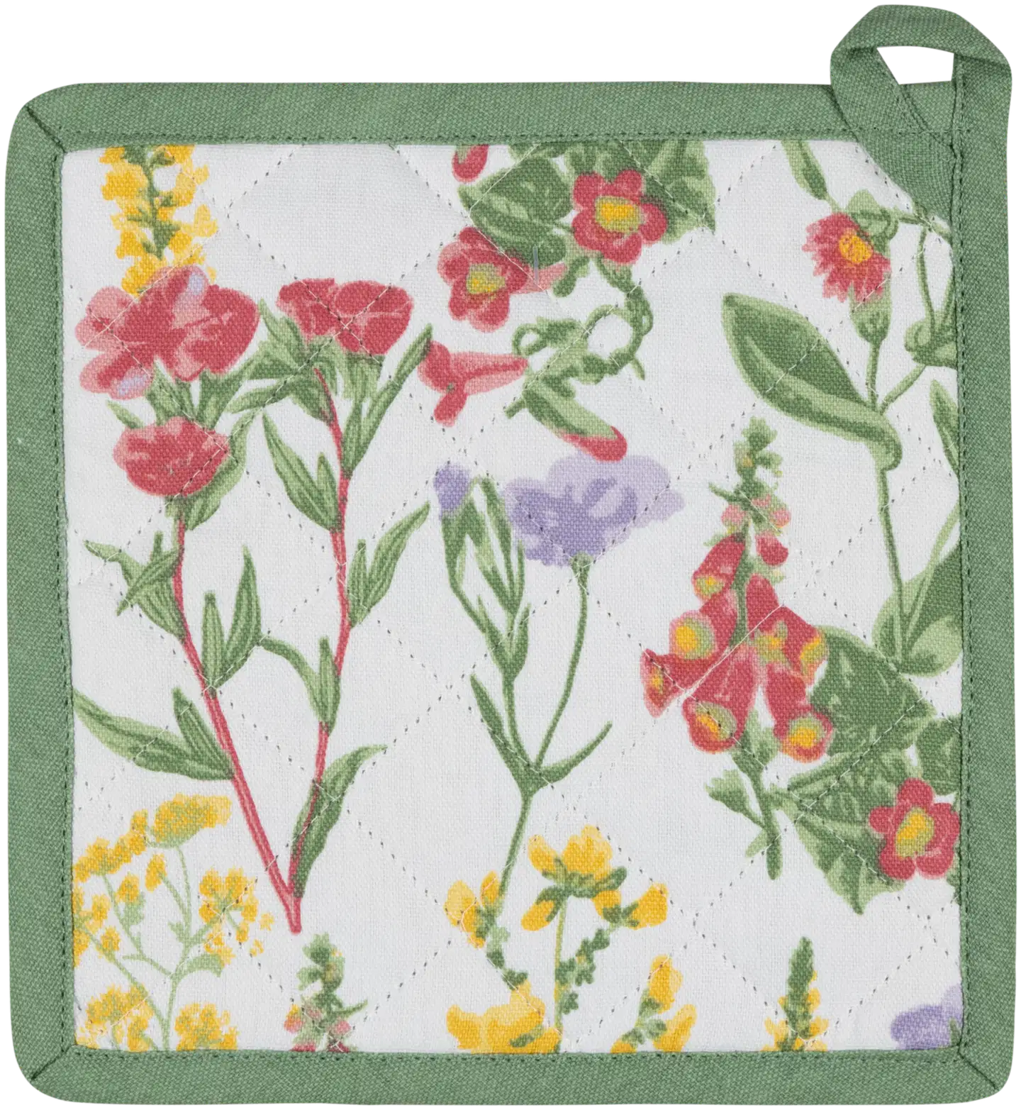 House patalappu Wild floral 22x22 cm vihreä