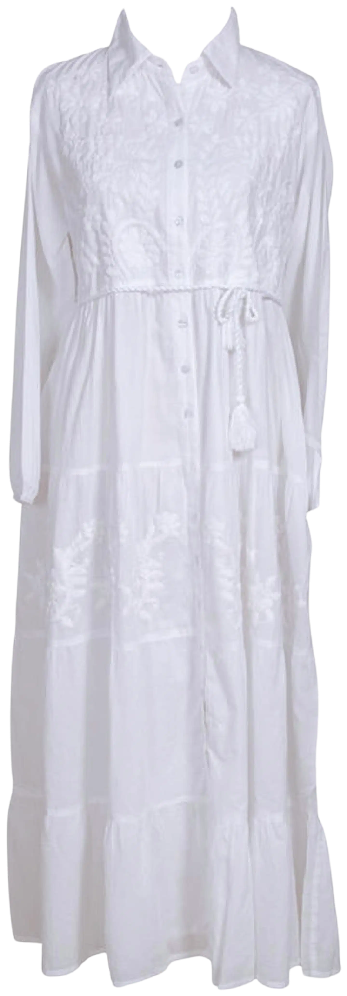 AmandaB naisten pitkä mekko Lilian - VALKOINEN - 1