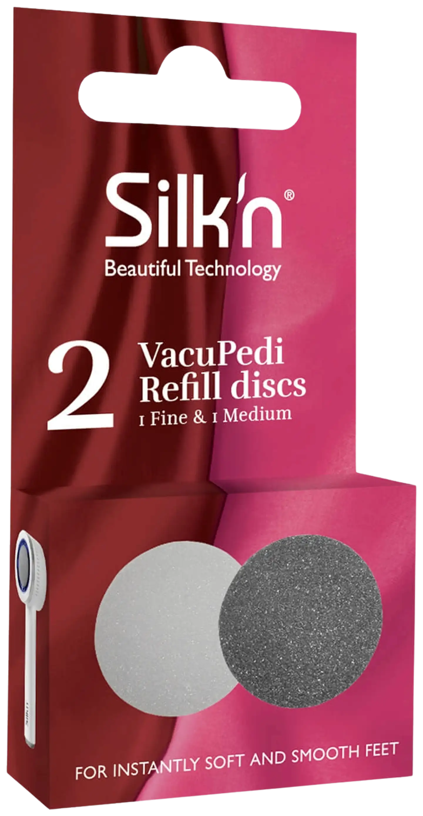 Silk'n hiomalevyt VacuPedi fine ja medium 2 kpl - 1