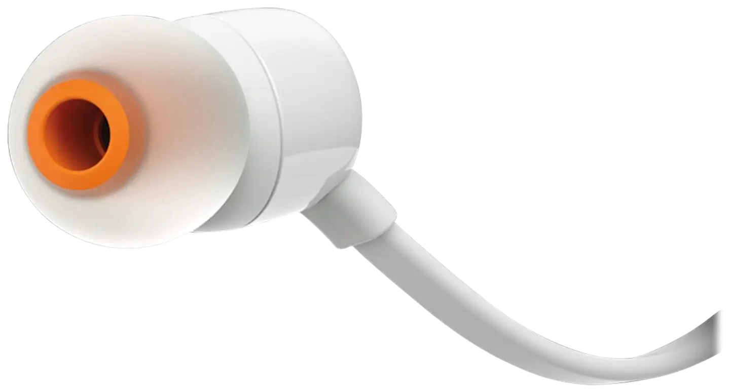 JBL nappikuulokkeet mikrofonilla T110 valkoinen - 3
