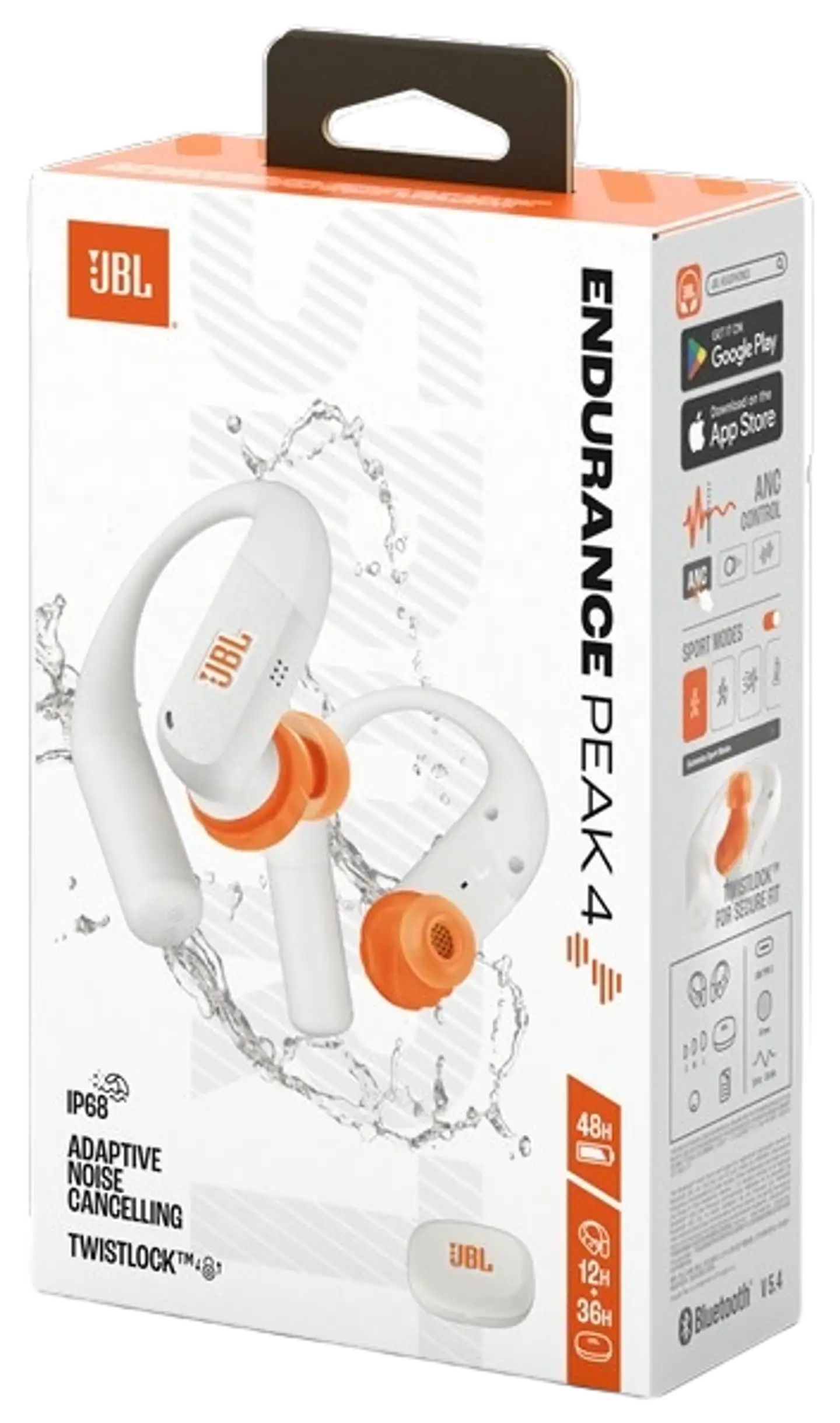 JBL langattomat Sport vastamelunappikuulokkeet Endurance Peak 4 valkoinen - 8