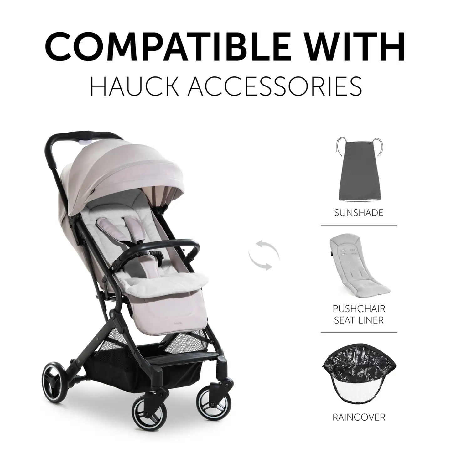 Hauck rattaat Travel N Care beige - 18