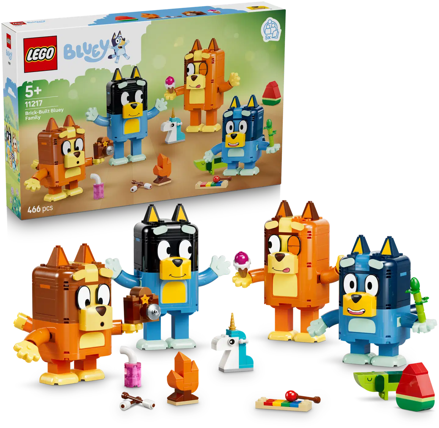 LEGO® Bluey 11217 Palikoista rakennettava Tuurin perhe - 1