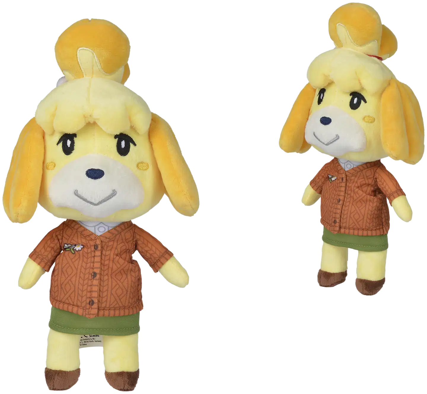 Simba Animal Crossing Isabelle, talvivaatteissa, pehmo 25 cm - 1
