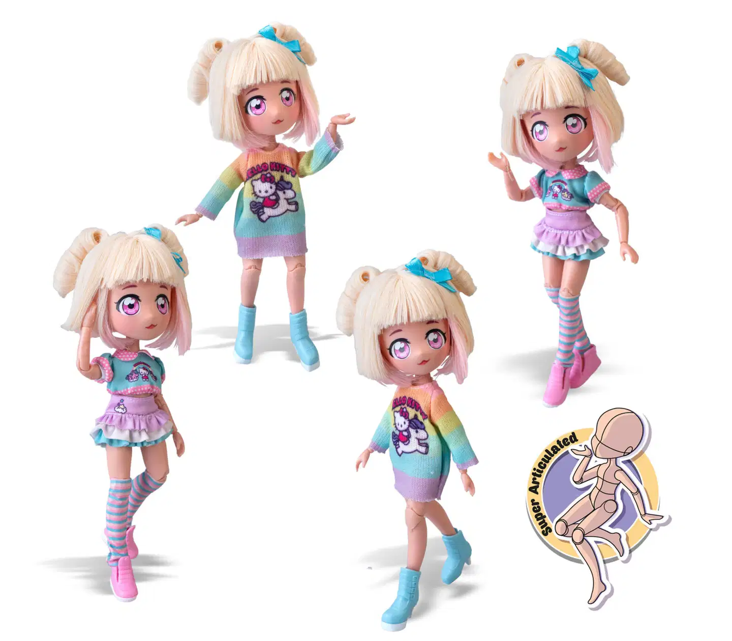 Hello Kitty Manga Fashion Unicorn -nukke - 4