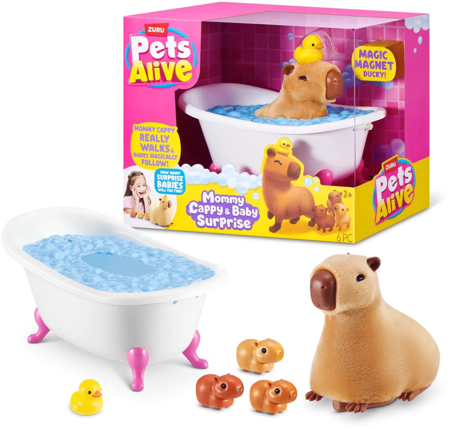 Pets Alive Mommy Capybara and Baby Surprise by ZURU - 2