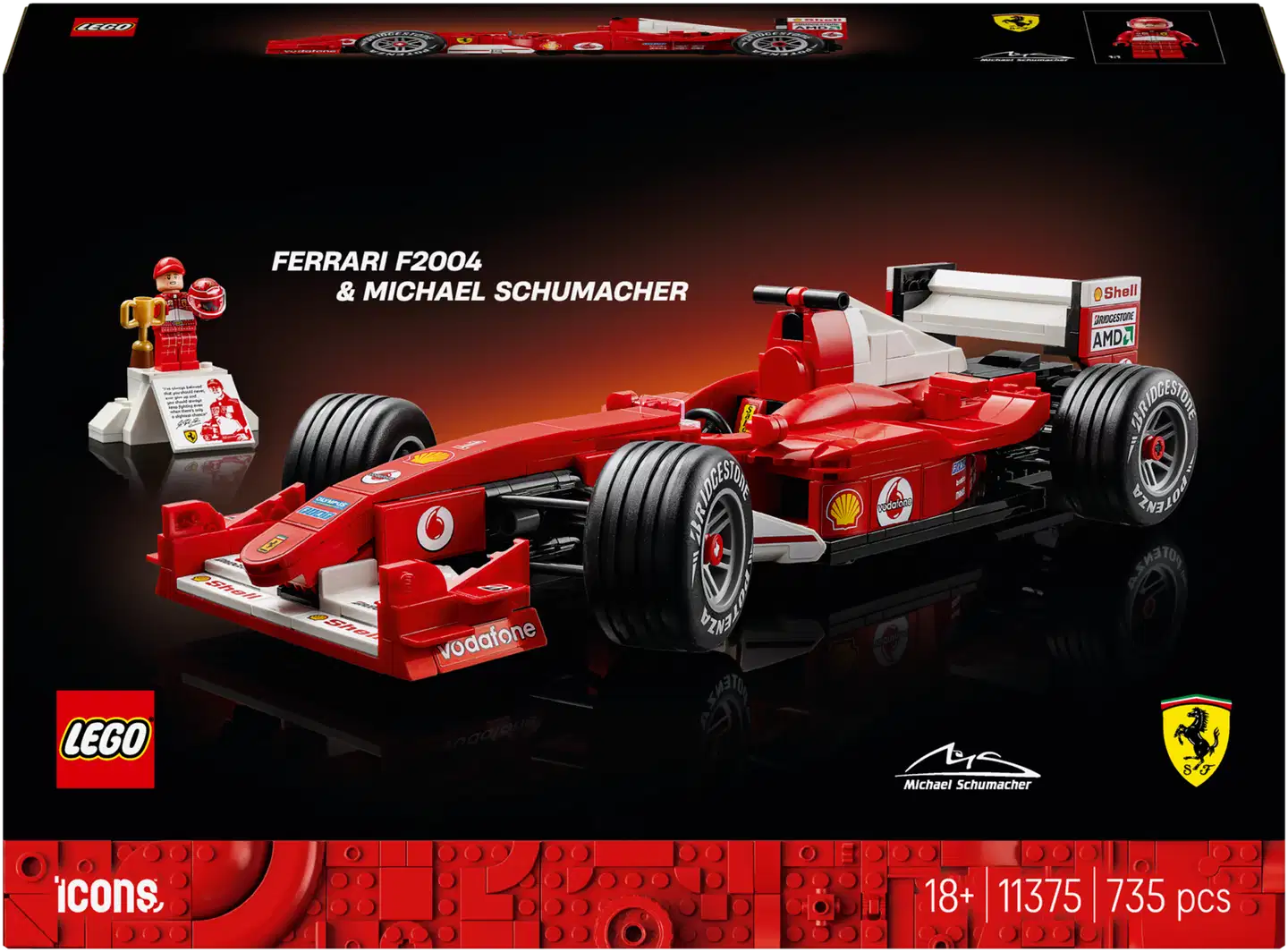 LEGO® Icons 11375 Ferrari F2004 ja Michael Schumacher - 3