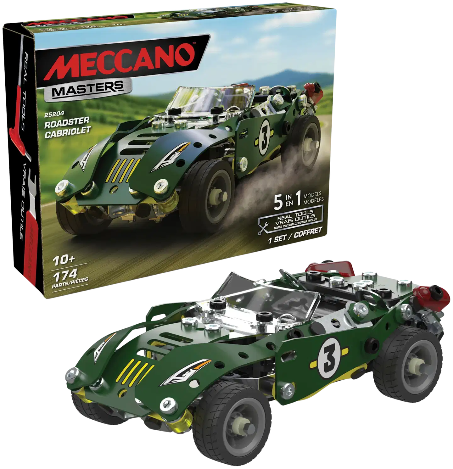 Meccano Multi Model Roadster -rakennussarja - 7