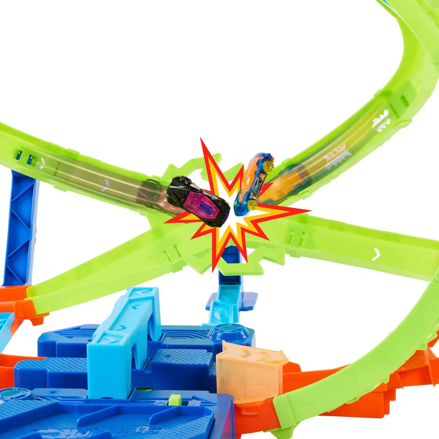 Hot Wheels Stunt Tracks Hypersphere Crash Out -ratasetti - 4