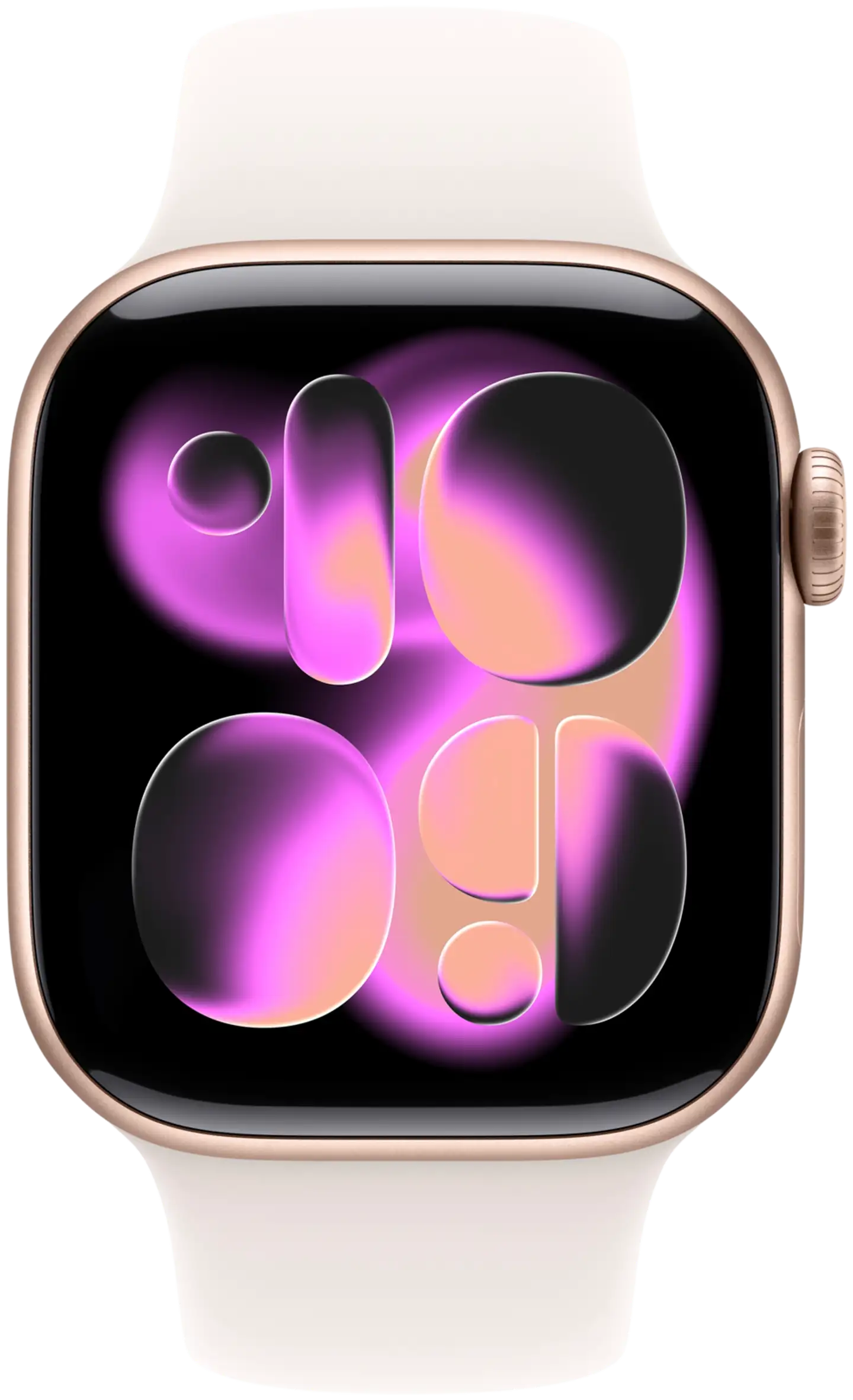 Apple Watch Series 11 GPS 46mm ruusukultainen alumiinikotelo, light blush sport ranneke - M/L - MEV74QN/A - 1