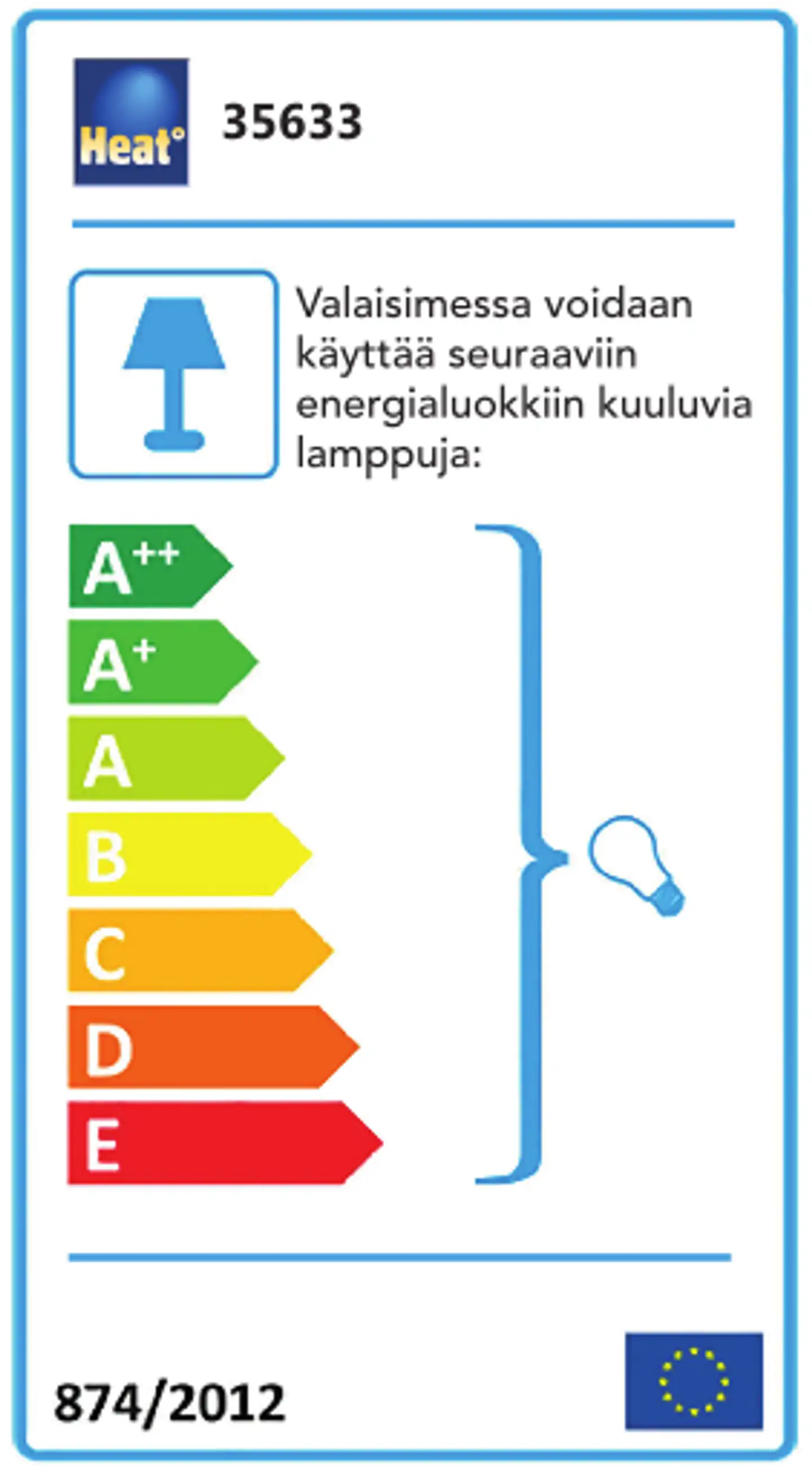 Heat lattiavalaisin Barösund 138 cm mikrovekatulla varjostimella - 2