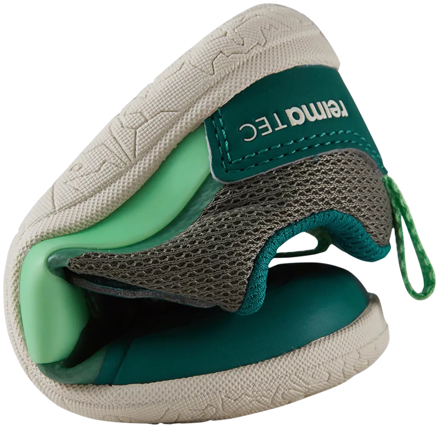 Reima lasten vedenpitävä paljasjalkakenkä Tepastelu - Greyish green - 8